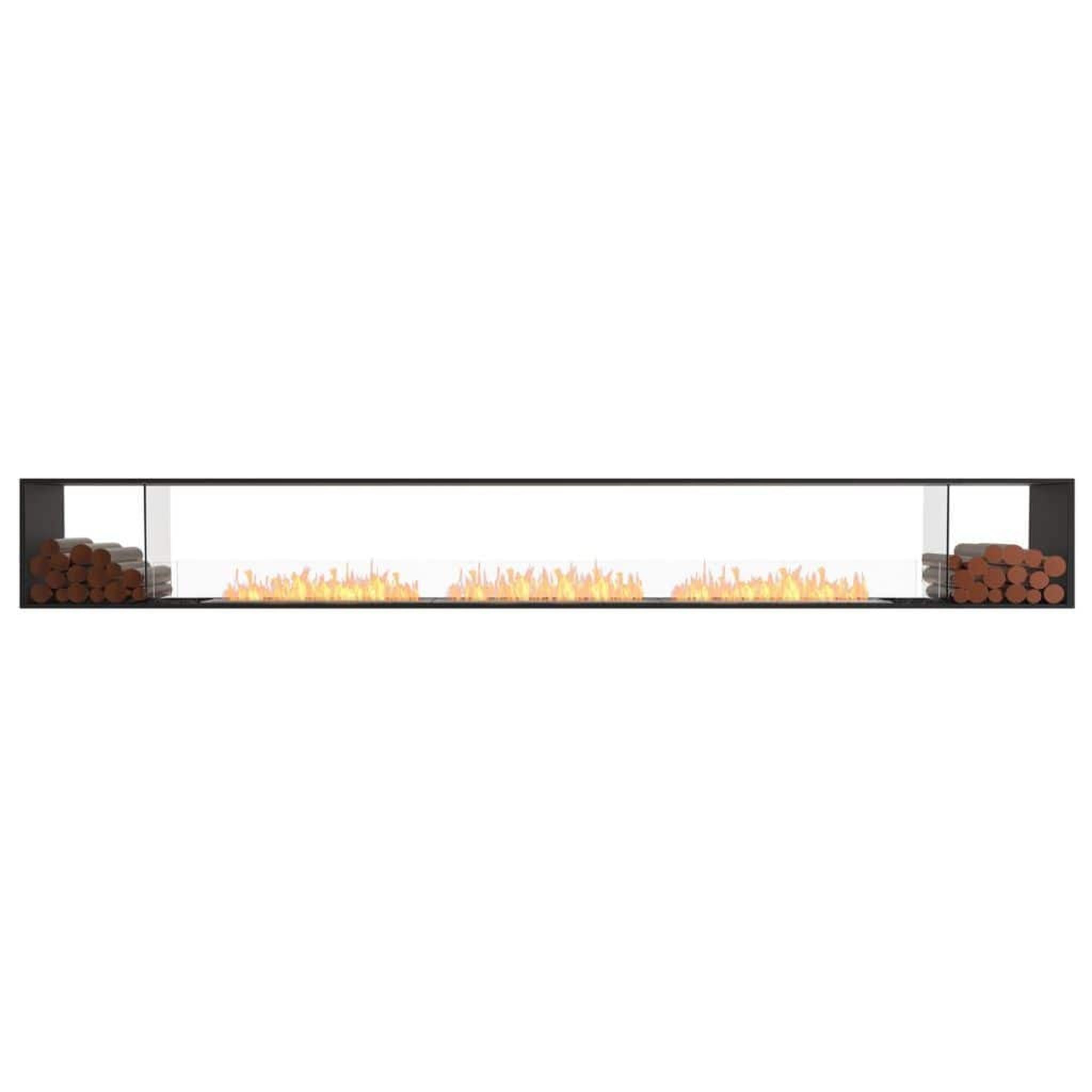 EcoSmart Fire 167" Flex 158DB Double Sided Ethanol Fireplace Insert with Decorative Box and Adjustable Flame by Mad Design Group