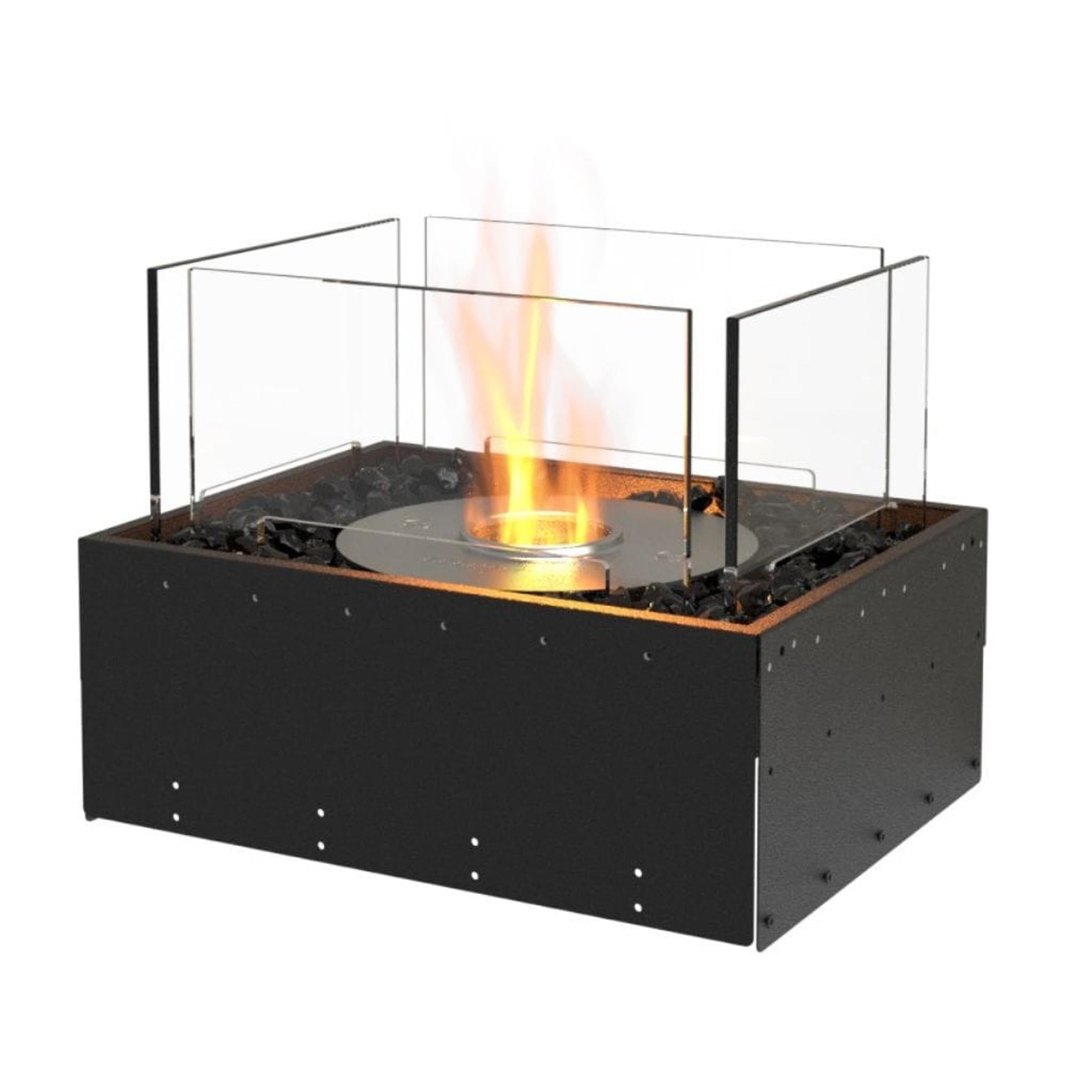 EcoSmart Fire 18" Flex 18BN Bench See-Through Ethanol Fireplace Insert by Mad Design Group