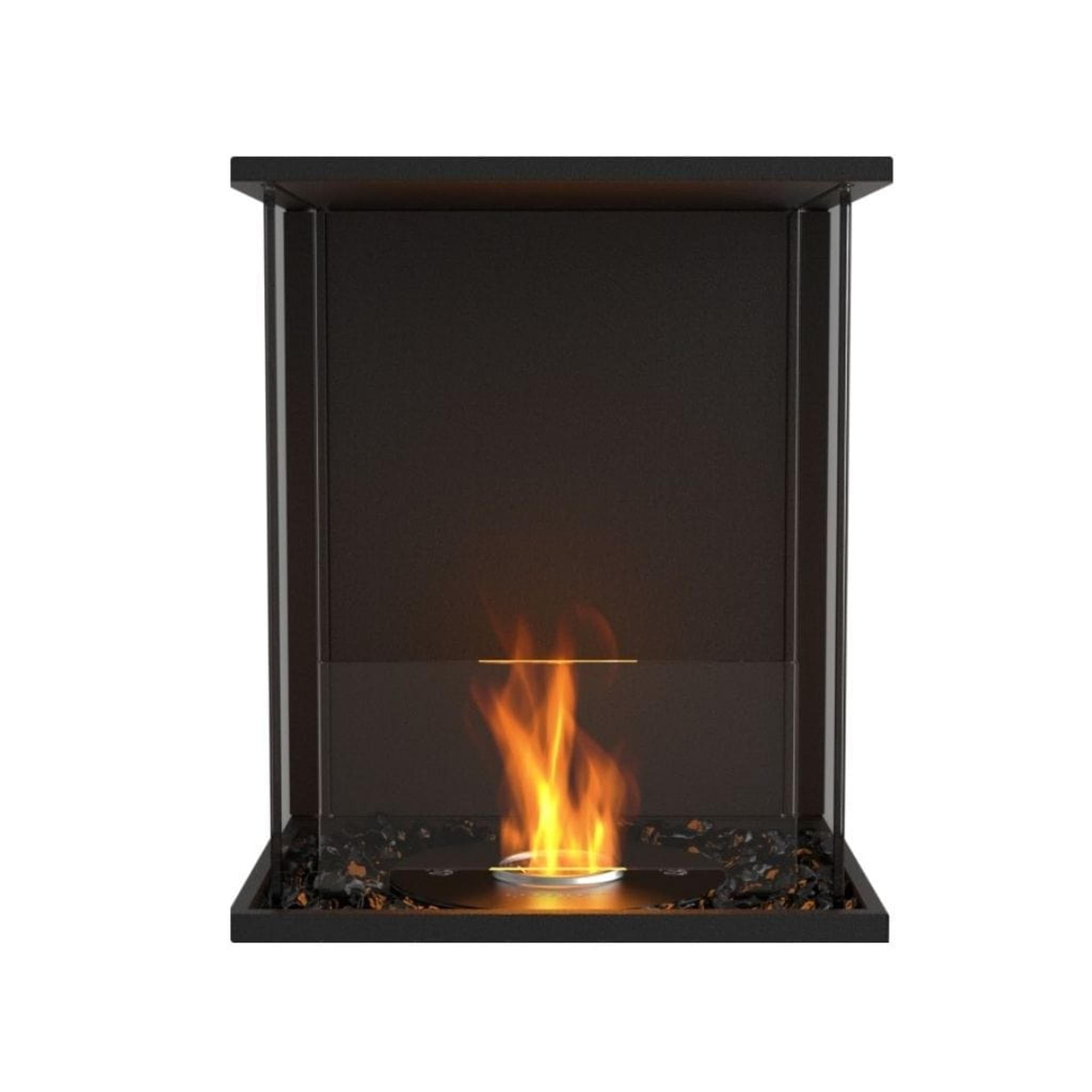 EcoSmart Fire 18" Flex 18BY Bay Ethanol Fireplace Insert with Glass Windscreen by Mad Design Group