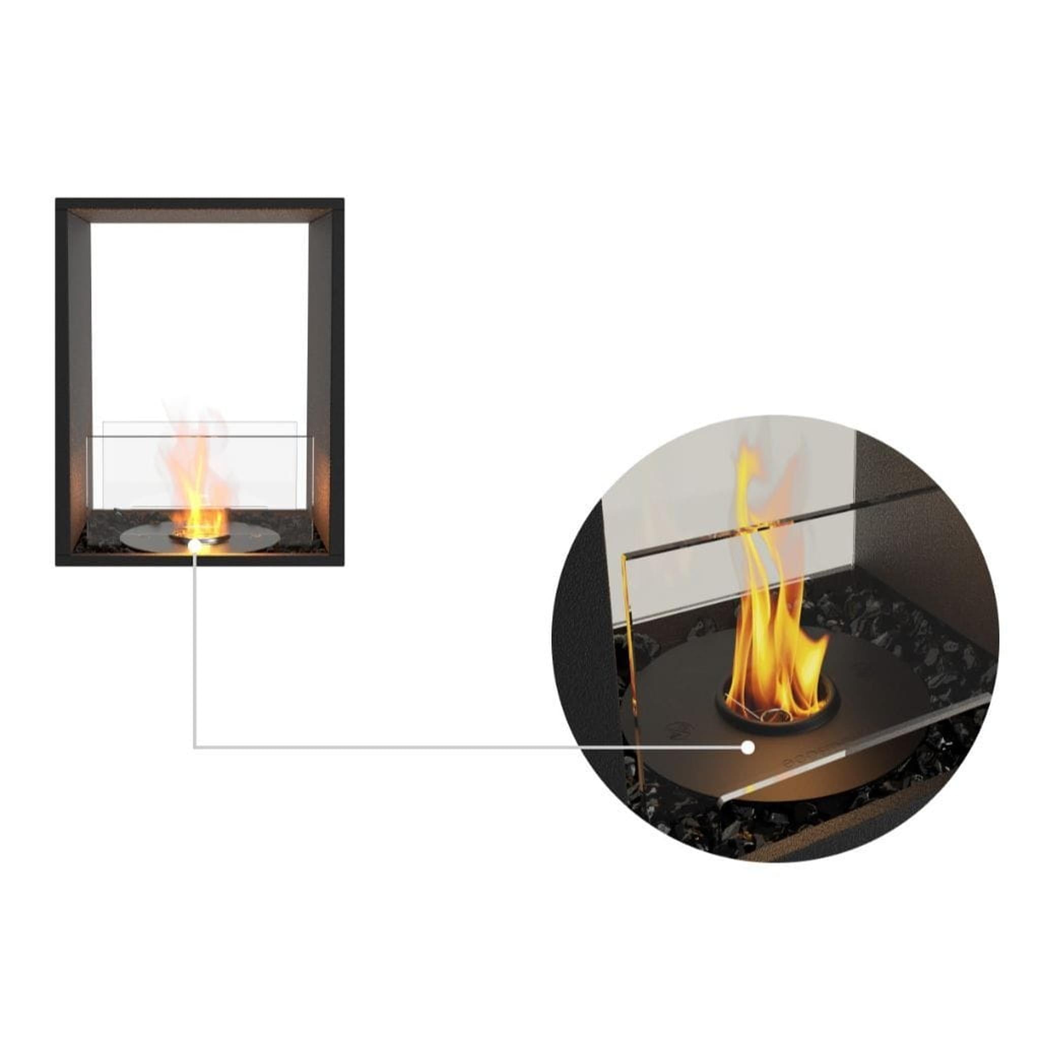 EcoSmart Fire 22" Flex 18DB Double-Sided Ethanol Fireplace Insert with Adjustable Flame by Mad Design Group