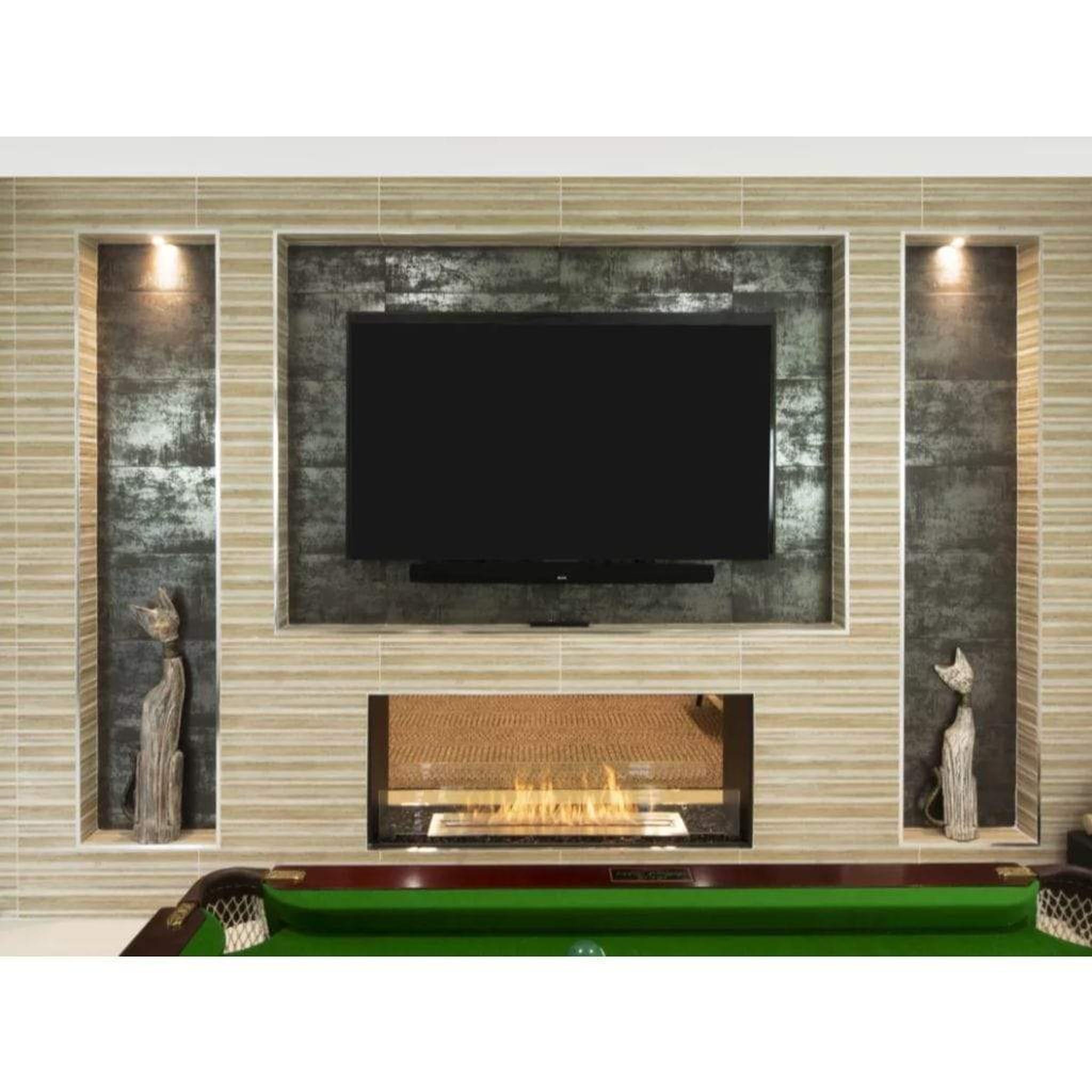 EcoSmart Fire 22" Flex 18DB Double-Sided Ethanol Fireplace Insert with Adjustable Flame by Mad Design Group