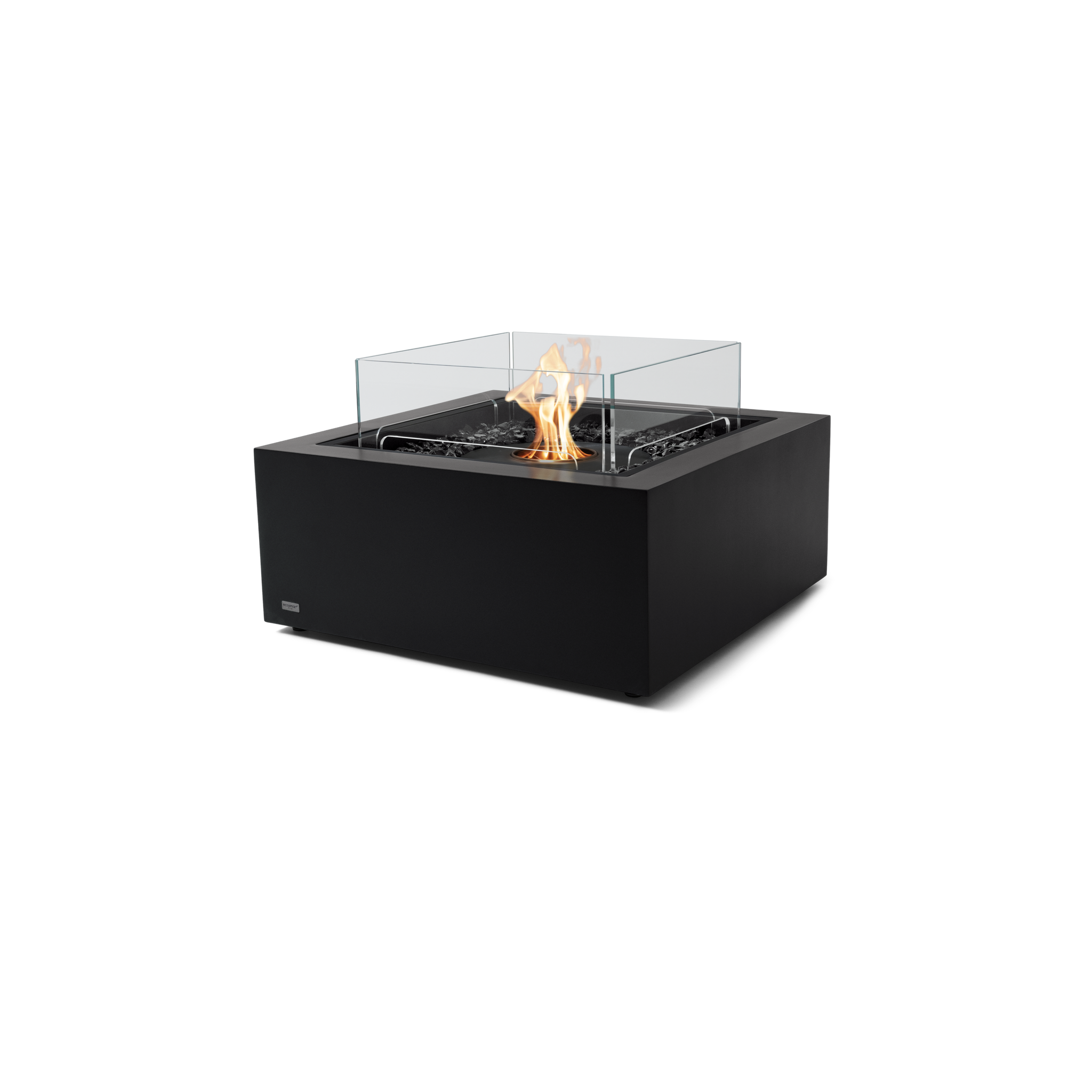 EcoSmart Fire 30" Base 30 Indoor/Outdoor Fire Pit Table with Ethanol Burner – Handcrafted Concrete Design by Mad Design Group