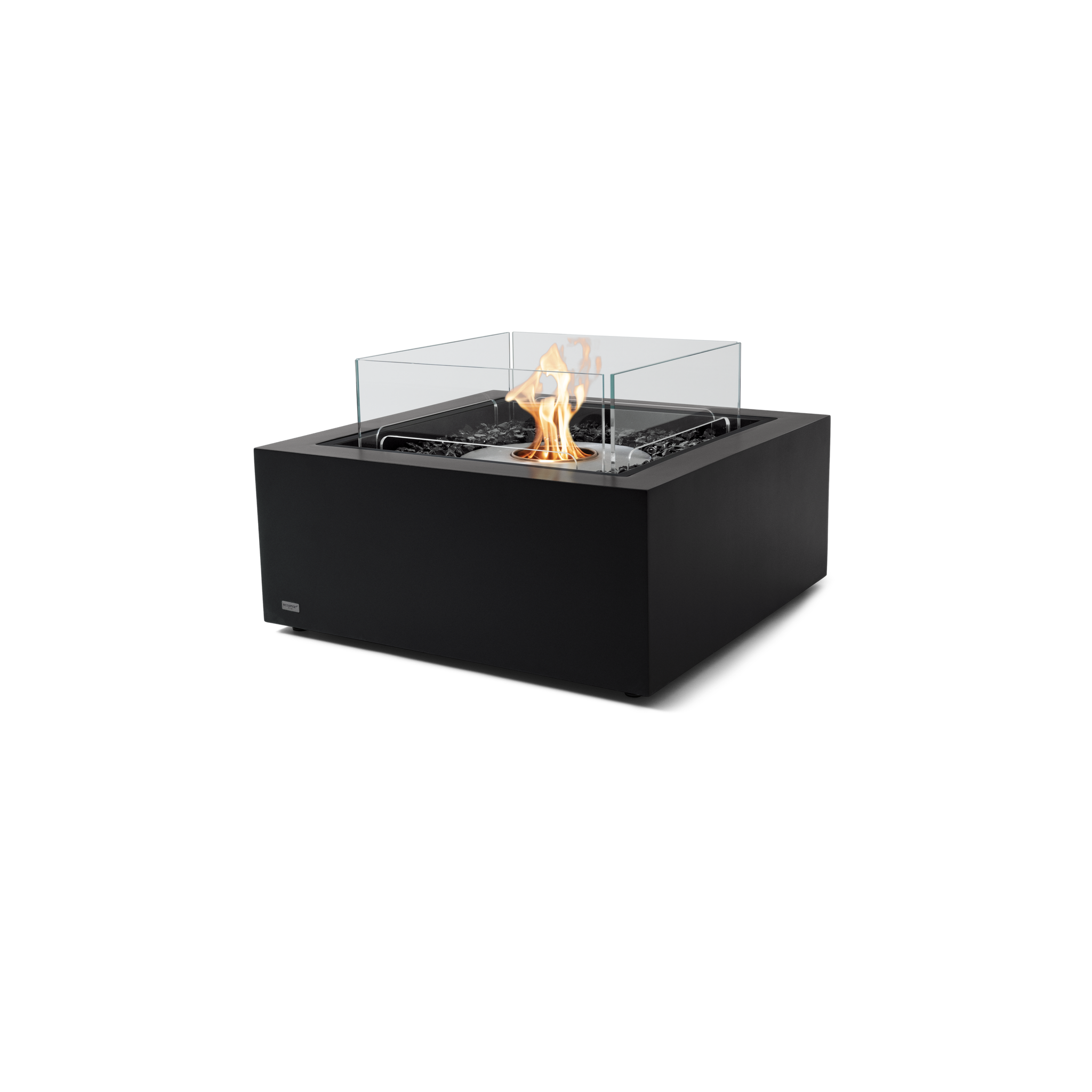 EcoSmart Fire 30" Base 30 Indoor/Outdoor Fire Pit Table with Ethanol Burner – Handcrafted Concrete Design by Mad Design Group