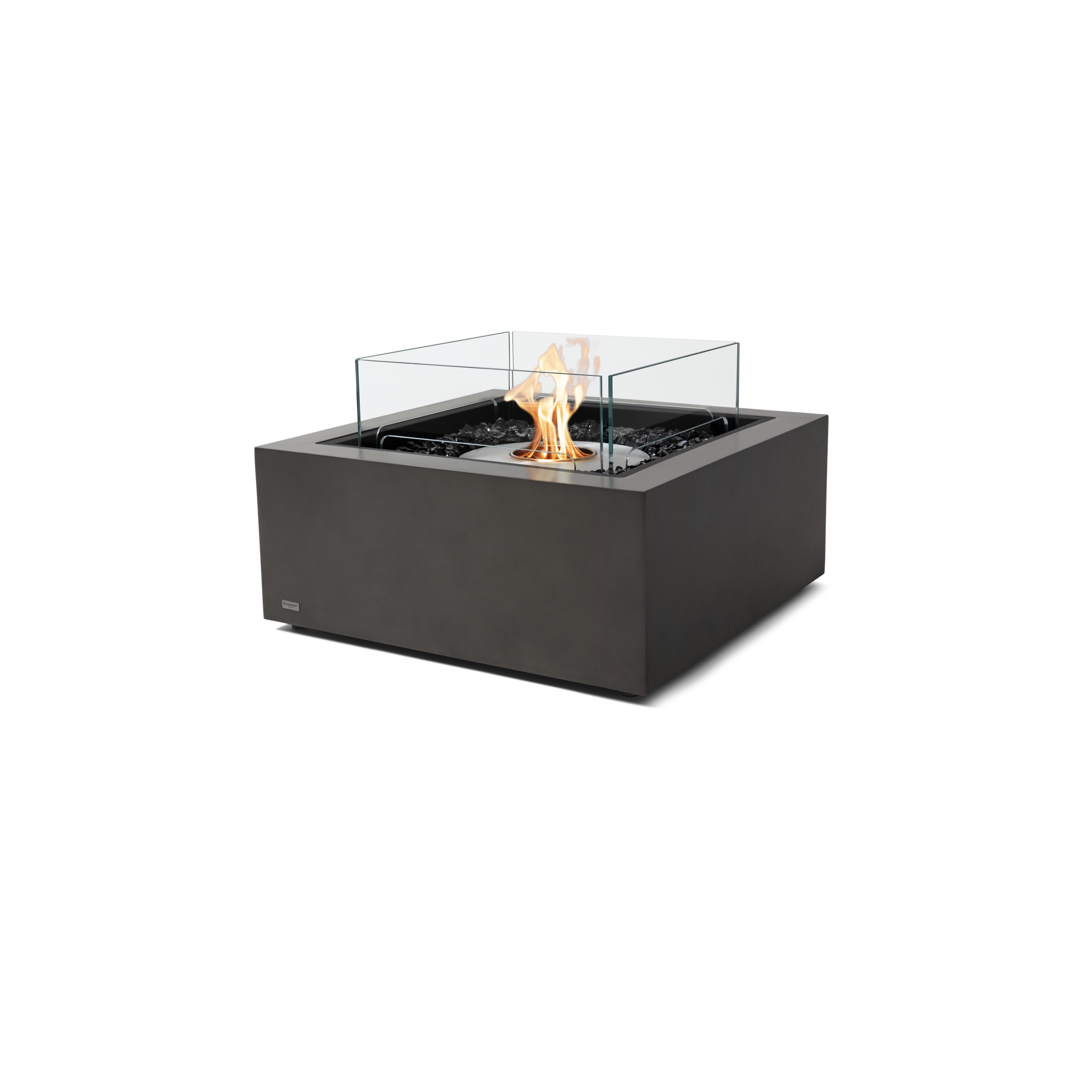 EcoSmart Fire 30" Base 30 Indoor/Outdoor Fire Pit Table with Ethanol Burner – Handcrafted Concrete Design by Mad Design Group