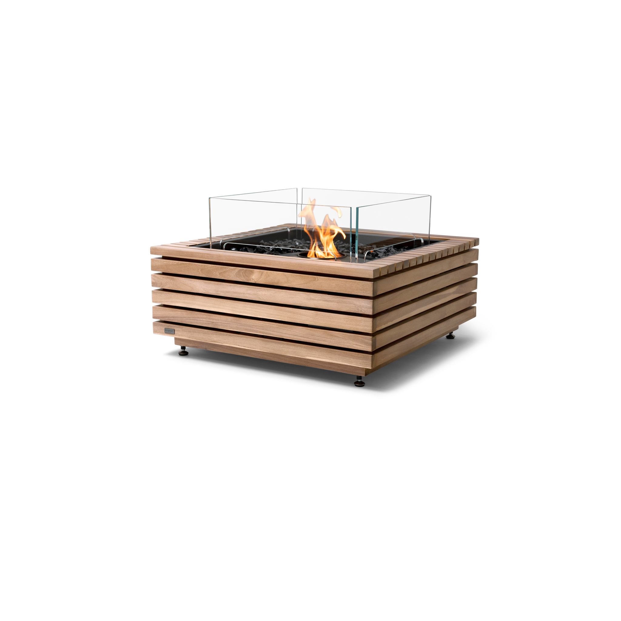 EcoSmart Fire 30" Base 30 Indoor/Outdoor Fire Pit Table with Ethanol Burner – Handcrafted Concrete Design by Mad Design Group