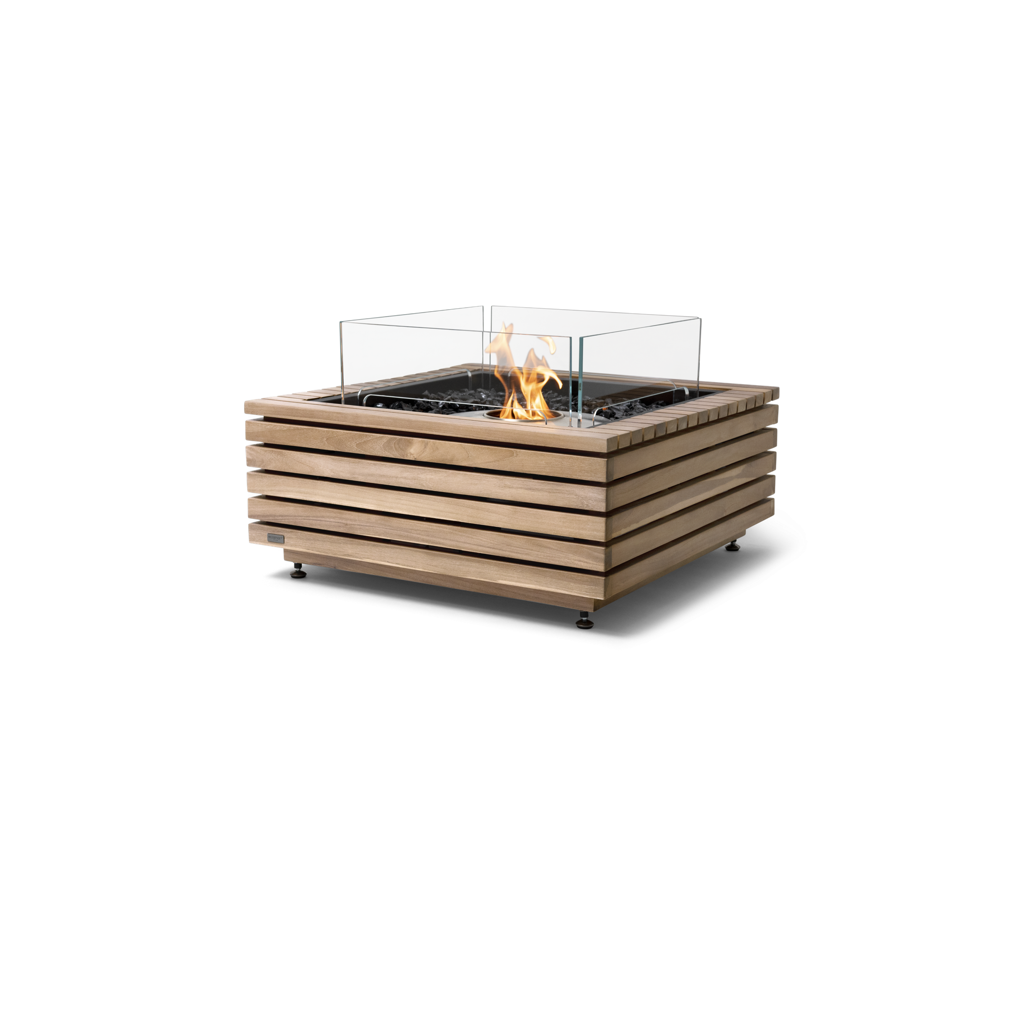 EcoSmart Fire 30" Base 30 Indoor/Outdoor Fire Pit Table with Ethanol Burner – Handcrafted Concrete Design by Mad Design Group