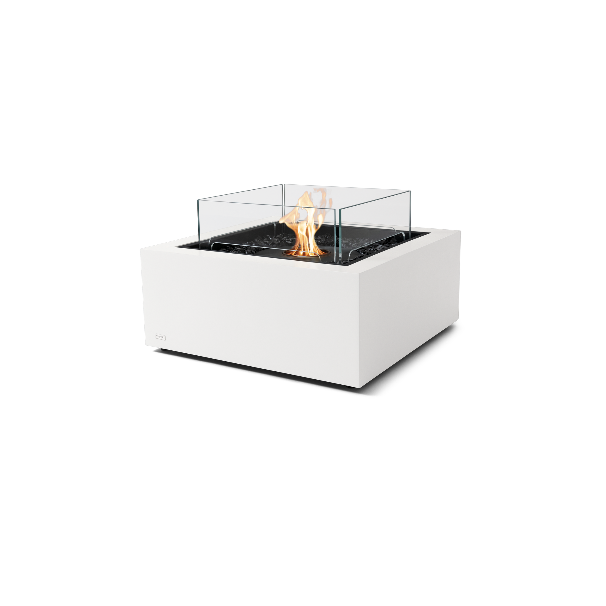 EcoSmart Fire 30" Base 30 Indoor/Outdoor Fire Pit Table with Ethanol Burner – Handcrafted Concrete Design by Mad Design Group