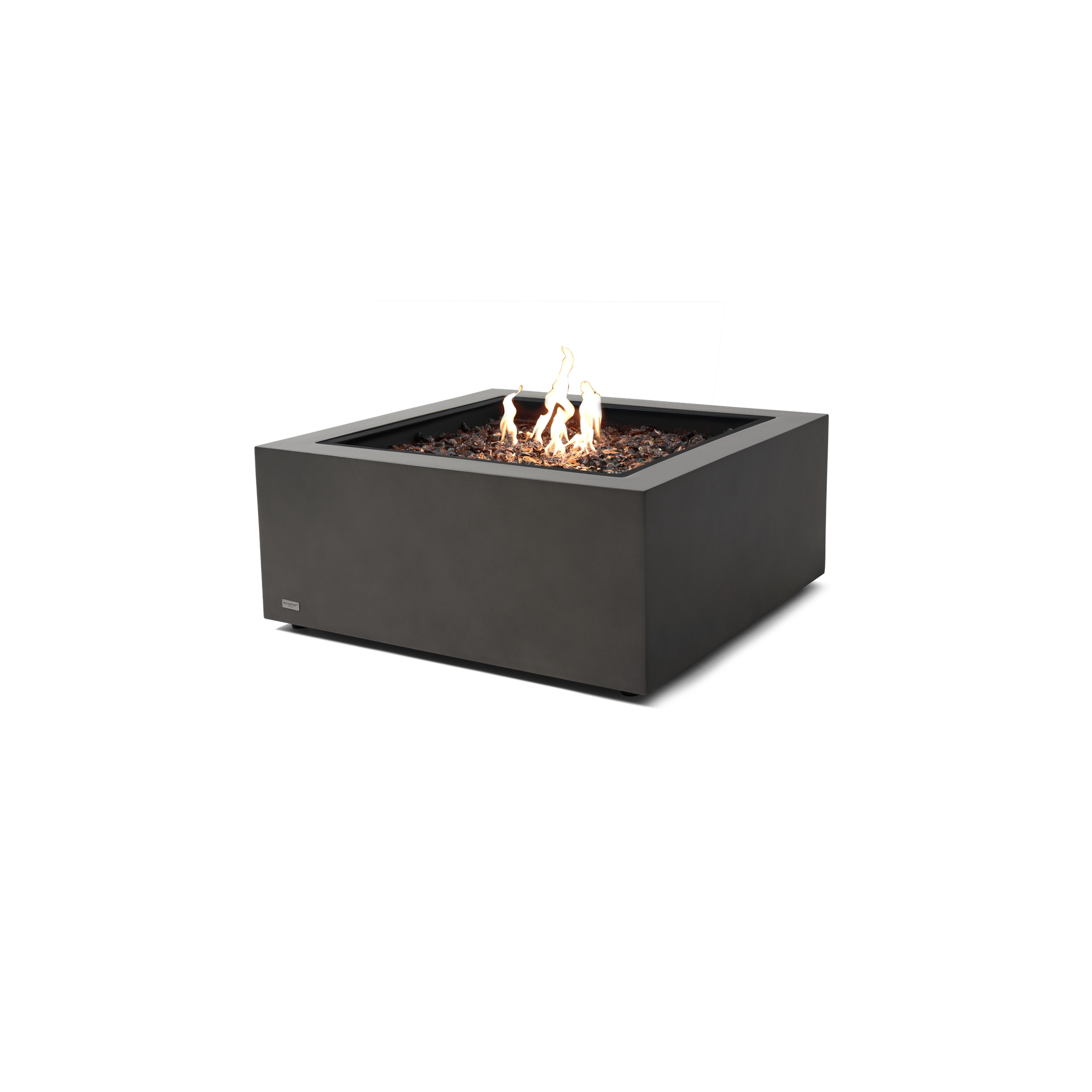 EcoSmart Fire 30" Base 30 Outdoor Fire Pit Table with Gas LP/NG Burner – High-Temp Coated Steel Base by Mad Design Group