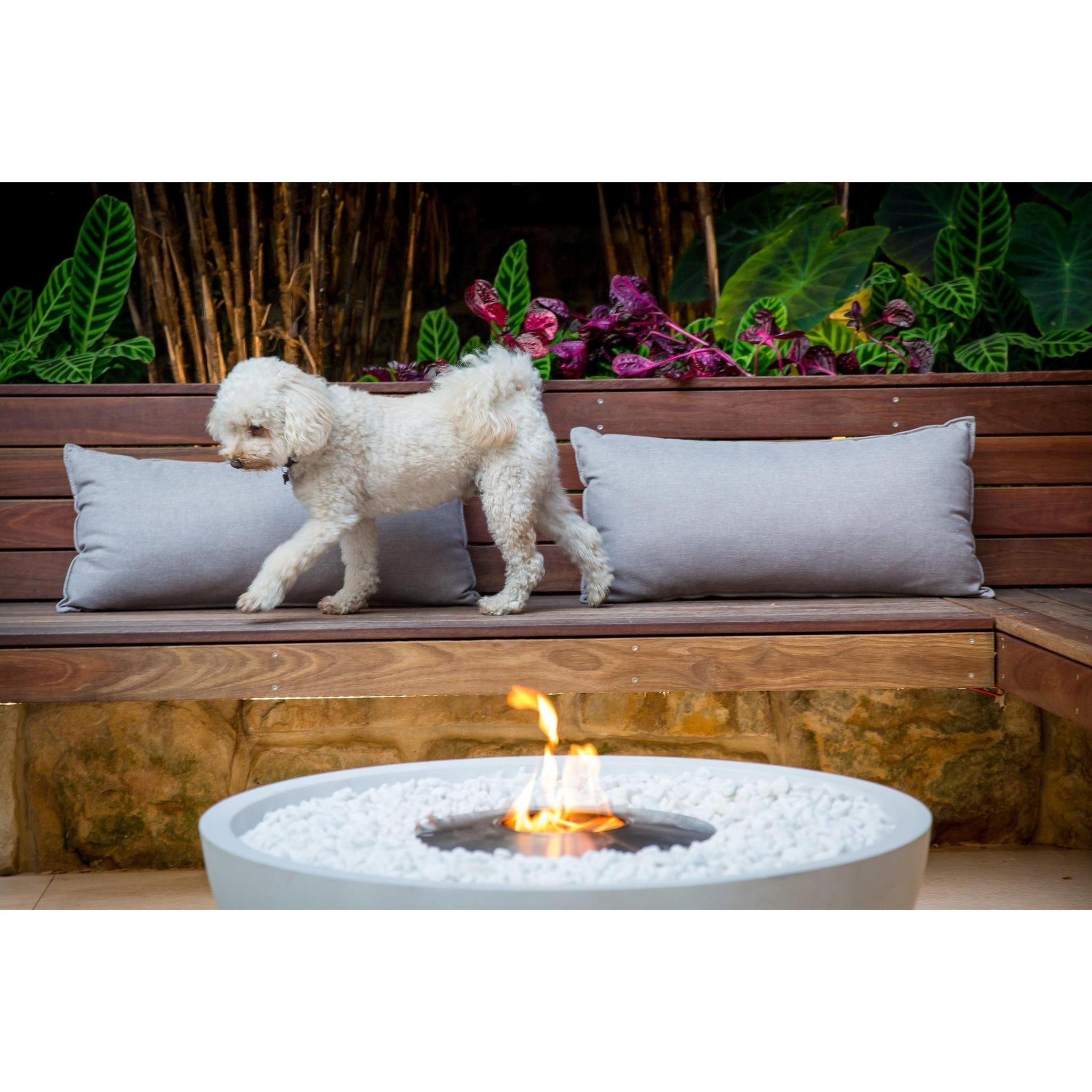 EcoSmart Fire Mix 850 33" Round Ethanol Fire Pit Bowl – Indoor/Outdoor by Mad Design Group