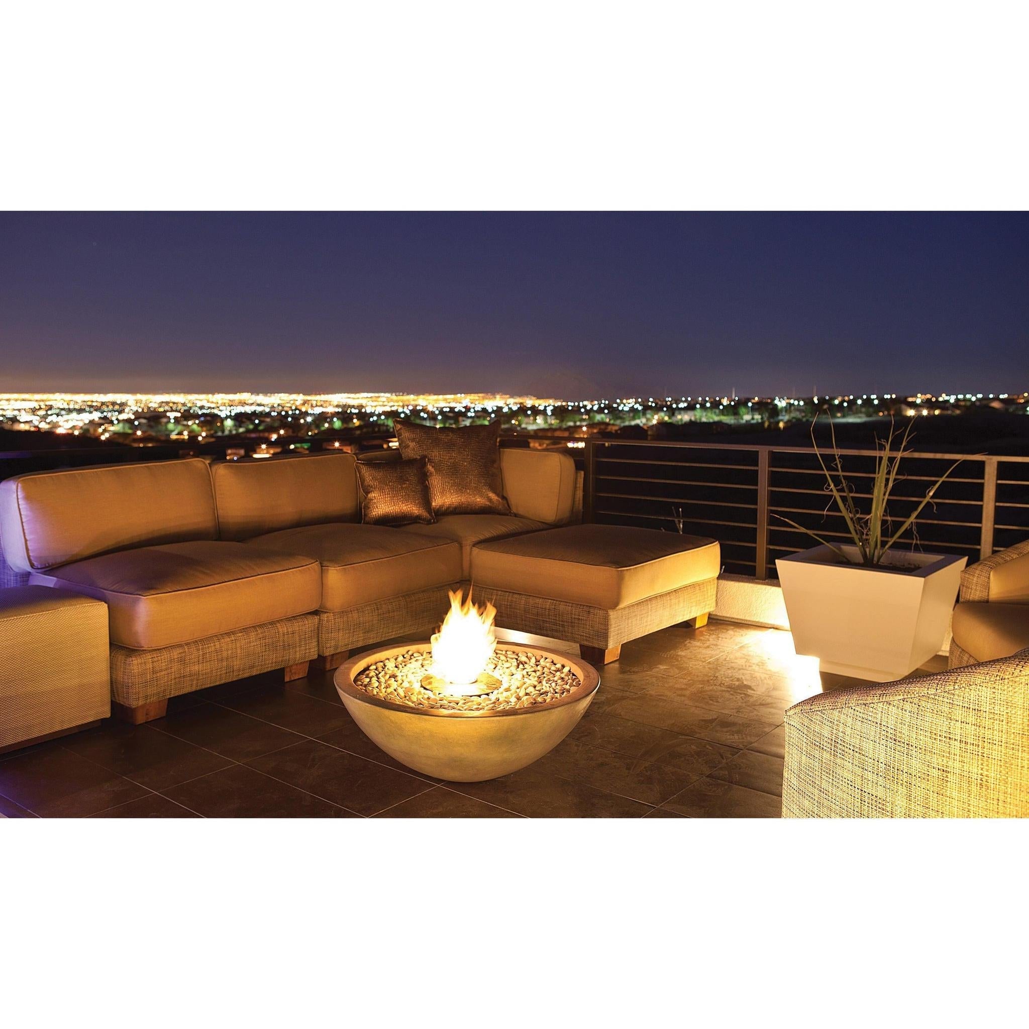 EcoSmart Fire Mix 850 33" Round Ethanol Fire Pit Bowl – Indoor/Outdoor by Mad Design Group