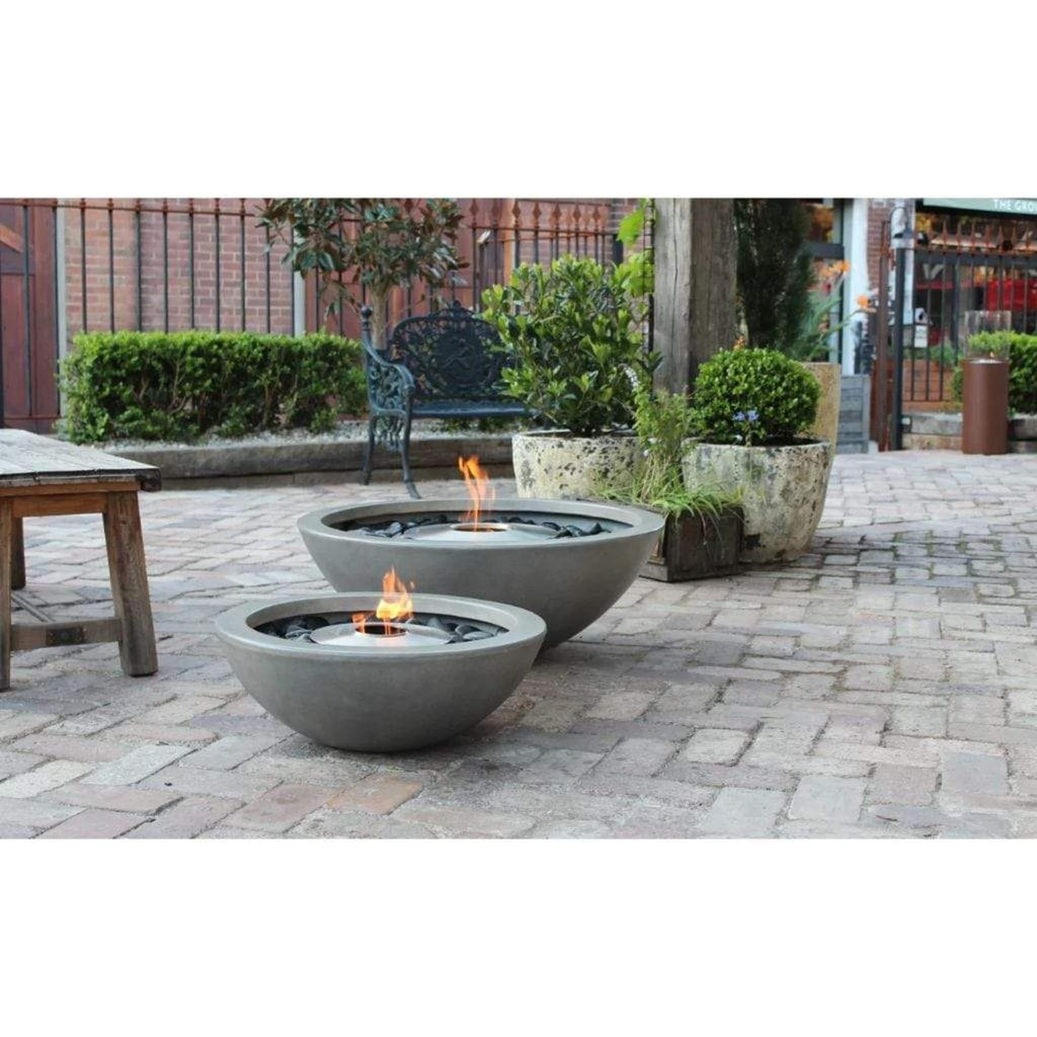 EcoSmart Fire Mix 850 33" Round Ethanol Fire Pit Bowl – Indoor/Outdoor by Mad Design Group