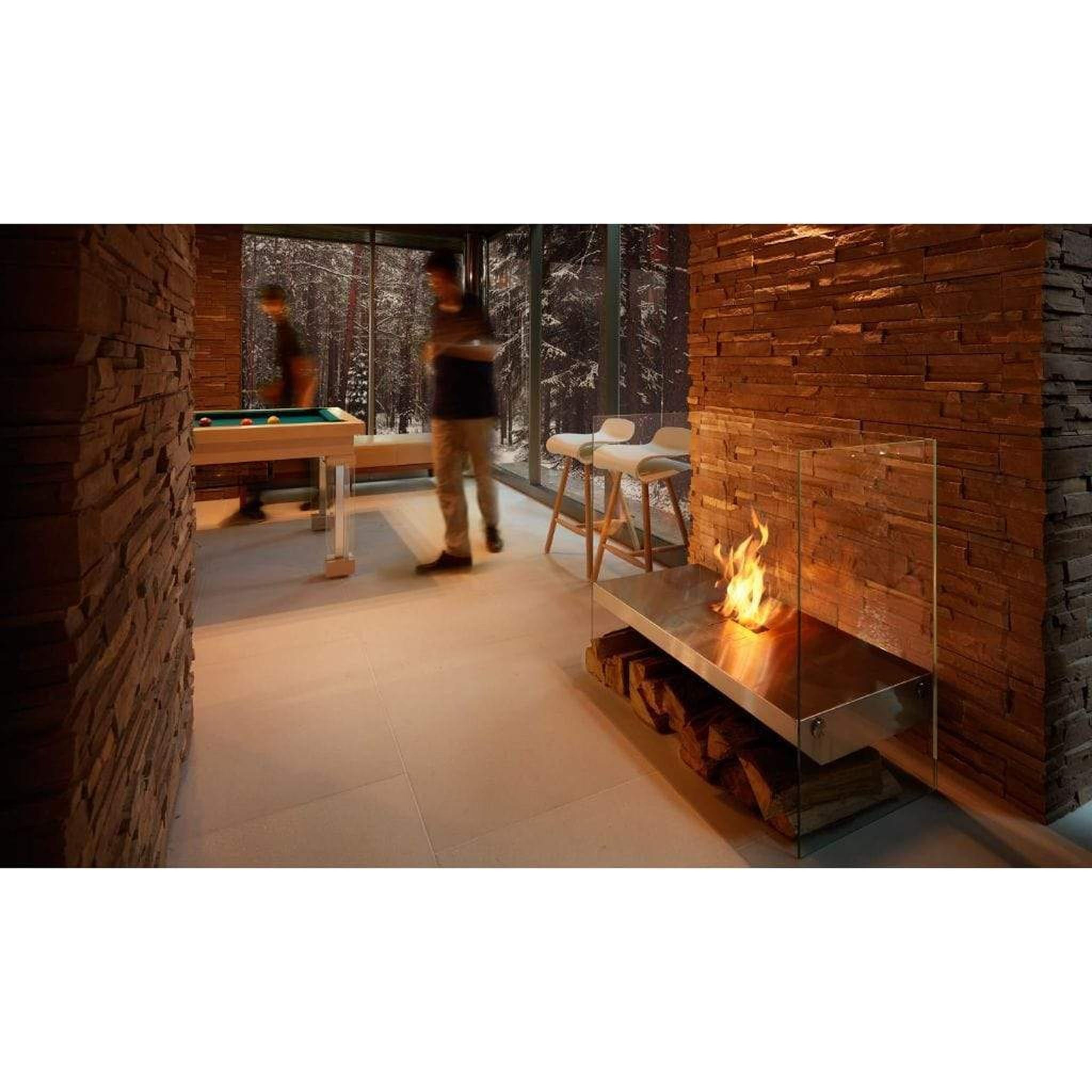 EcoSmart Fire Igloo 38" Freestanding See-Through Designer Fireplace by Mad Design Group