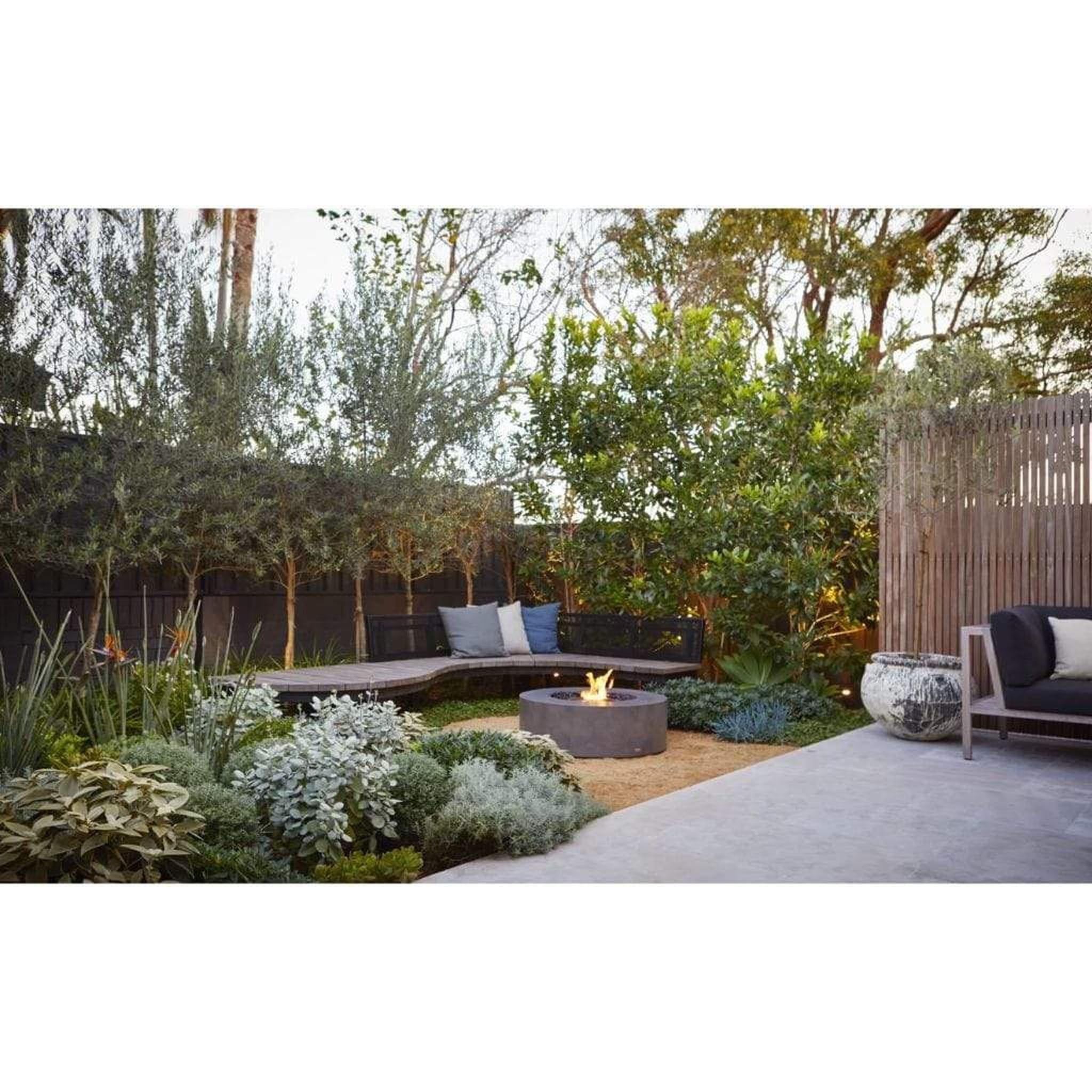 EcoSmart Fire 39" Ark 40 Ethanol Fire Pit Table with Concrete Design by Mad Design Group