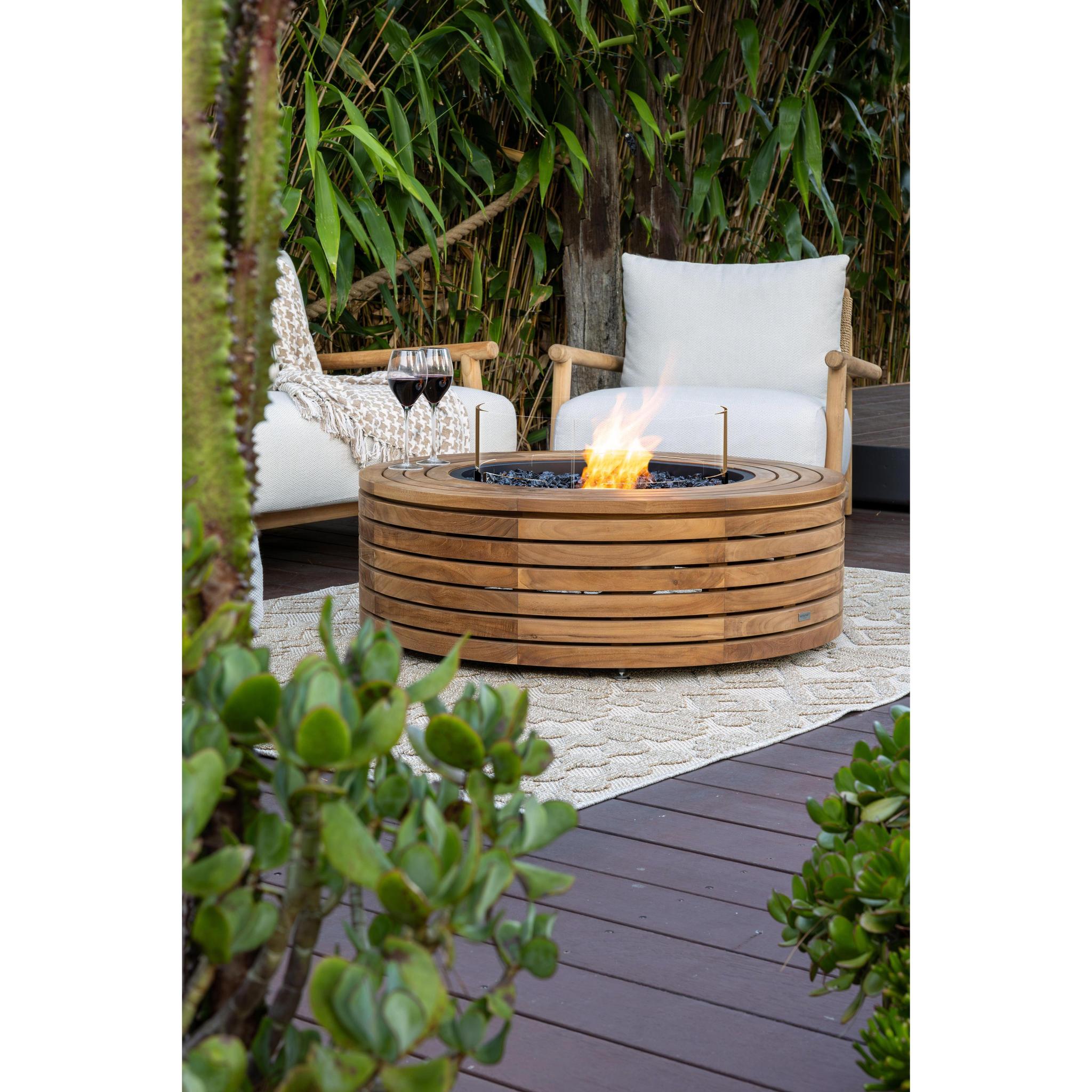 EcoSmart Fire 39" Ark 40 Ethanol Fire Pit Table with Concrete Design by Mad Design Group