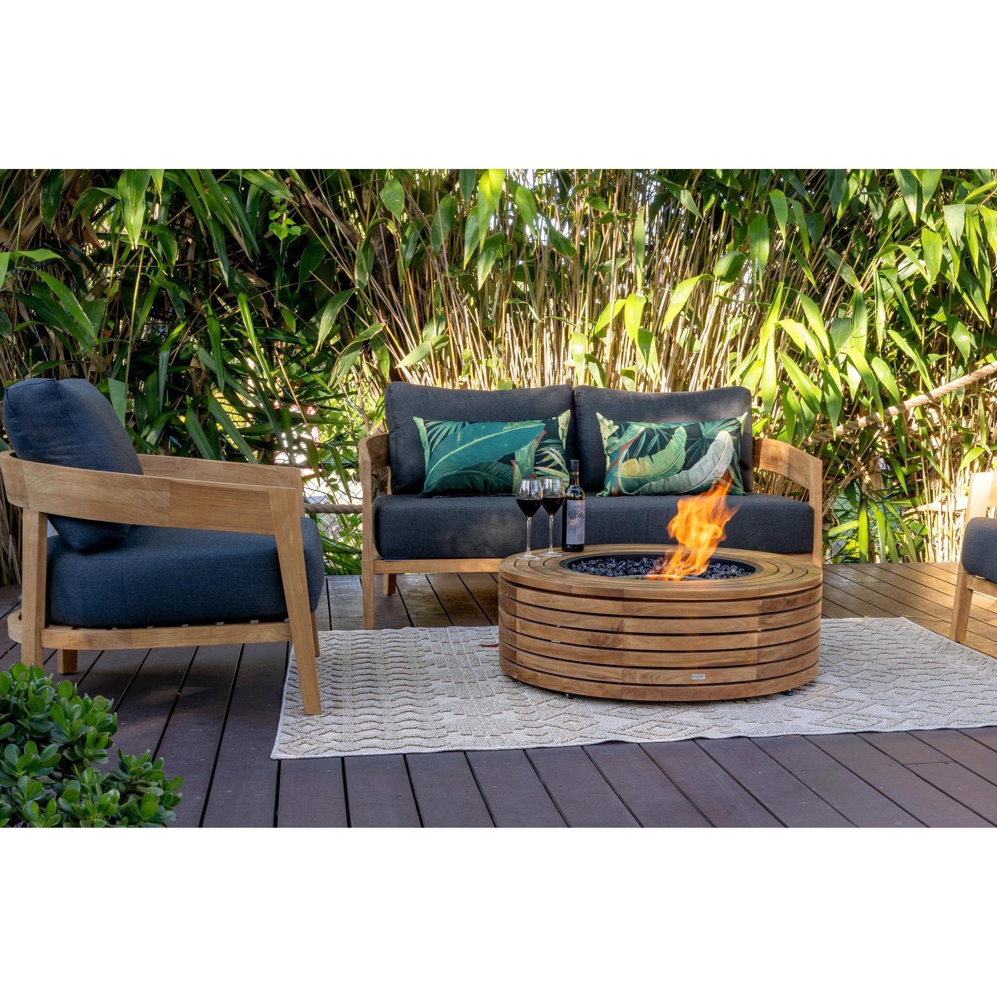 EcoSmart Fire 39" Ark 40 Ethanol Fire Pit Table with Concrete Design by Mad Design Group