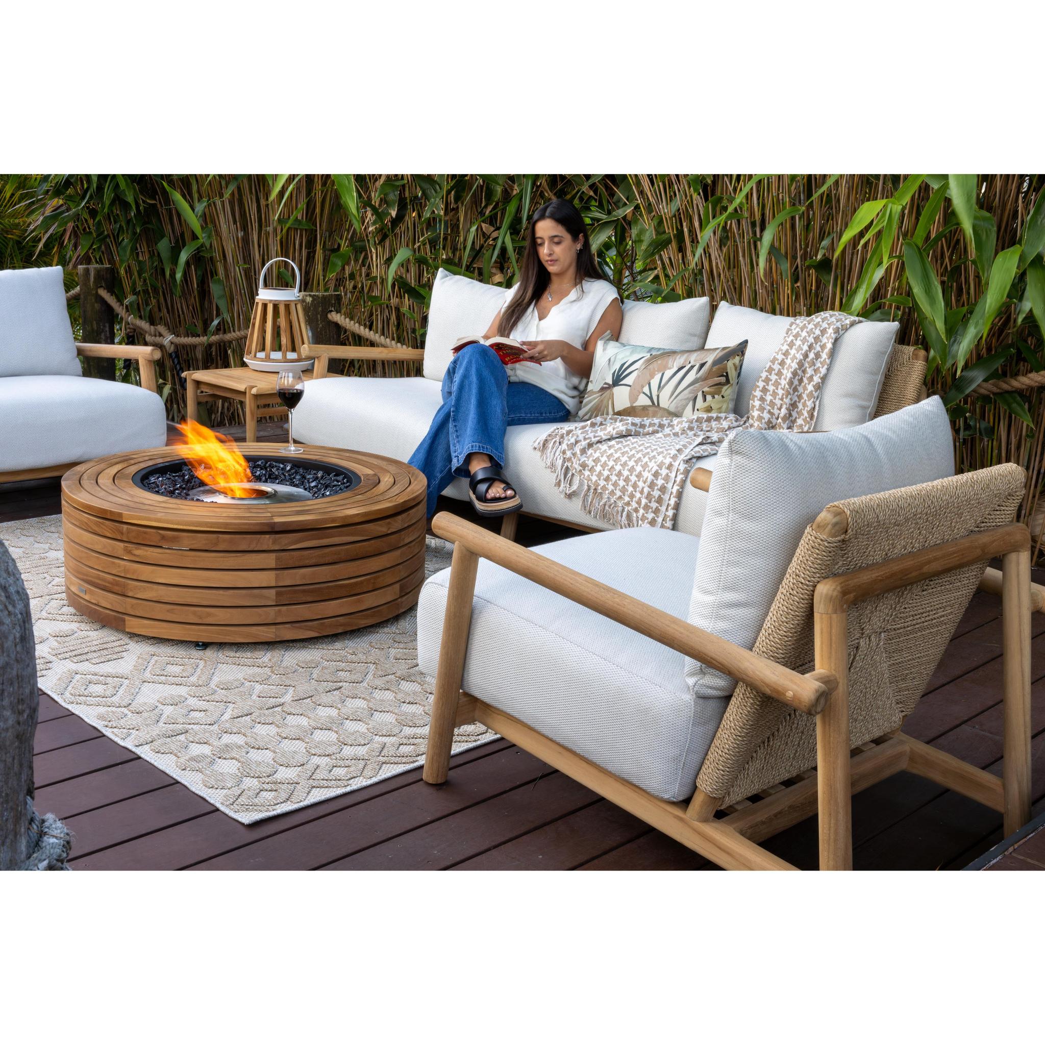 EcoSmart Fire 39" Ark 40 Ethanol Fire Pit Table with Concrete Design by Mad Design Group