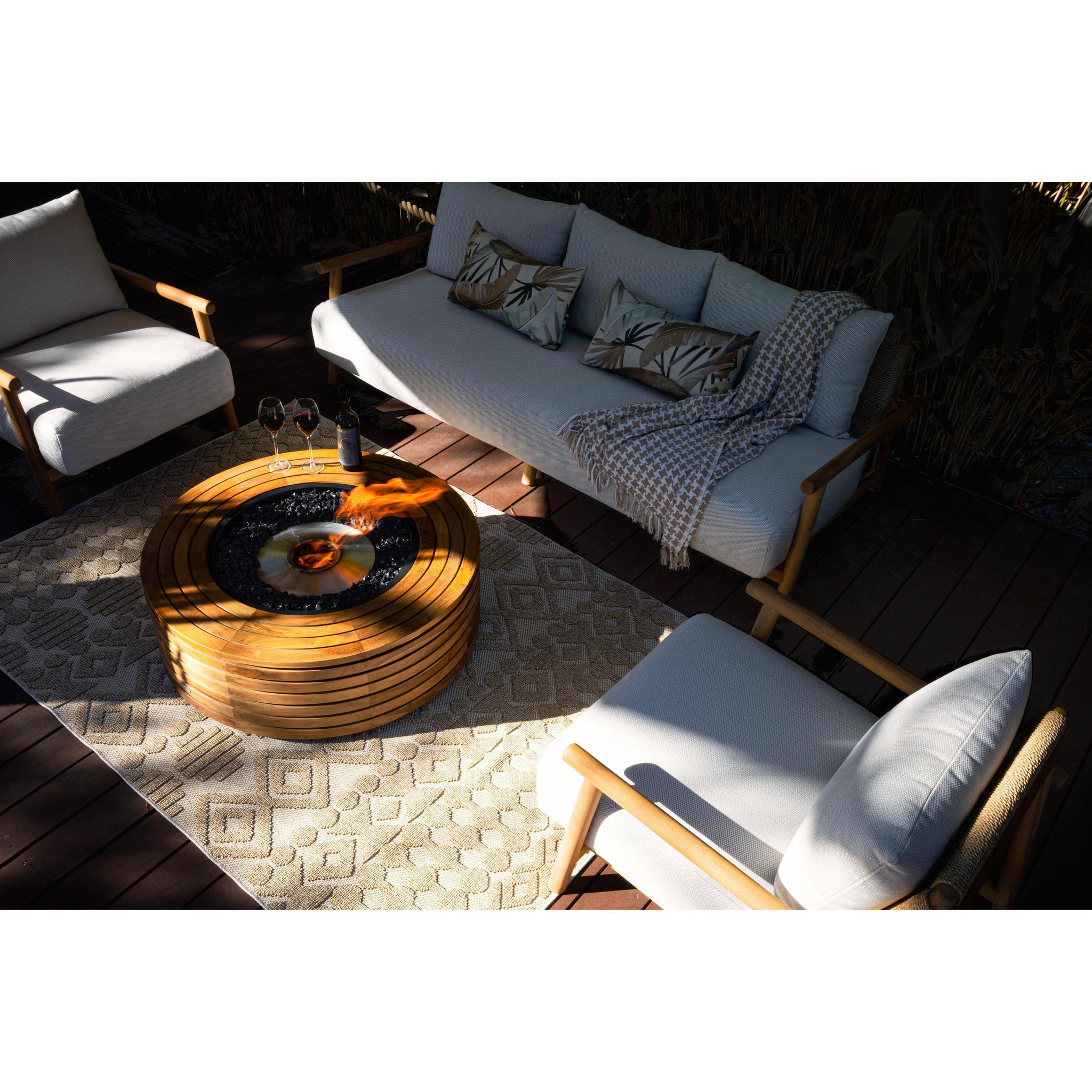 EcoSmart Fire 39" Ark 40 Ethanol Fire Pit Table with Concrete Design by Mad Design Group