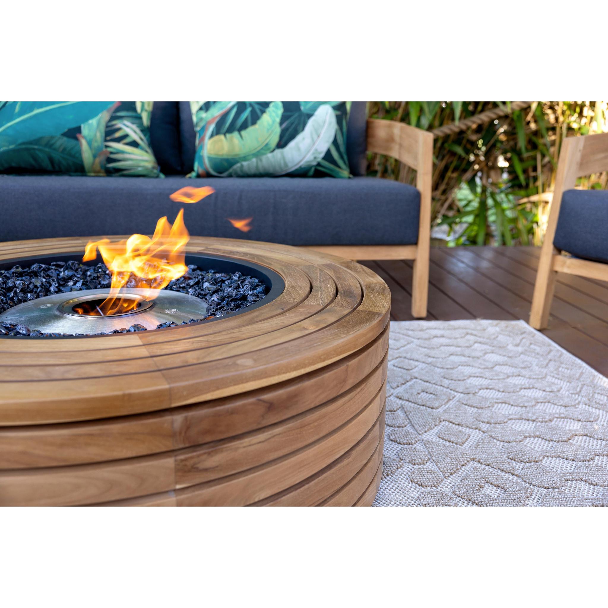 EcoSmart Fire 39" Ark 40 Ethanol Fire Pit Table with Concrete Design by Mad Design Group