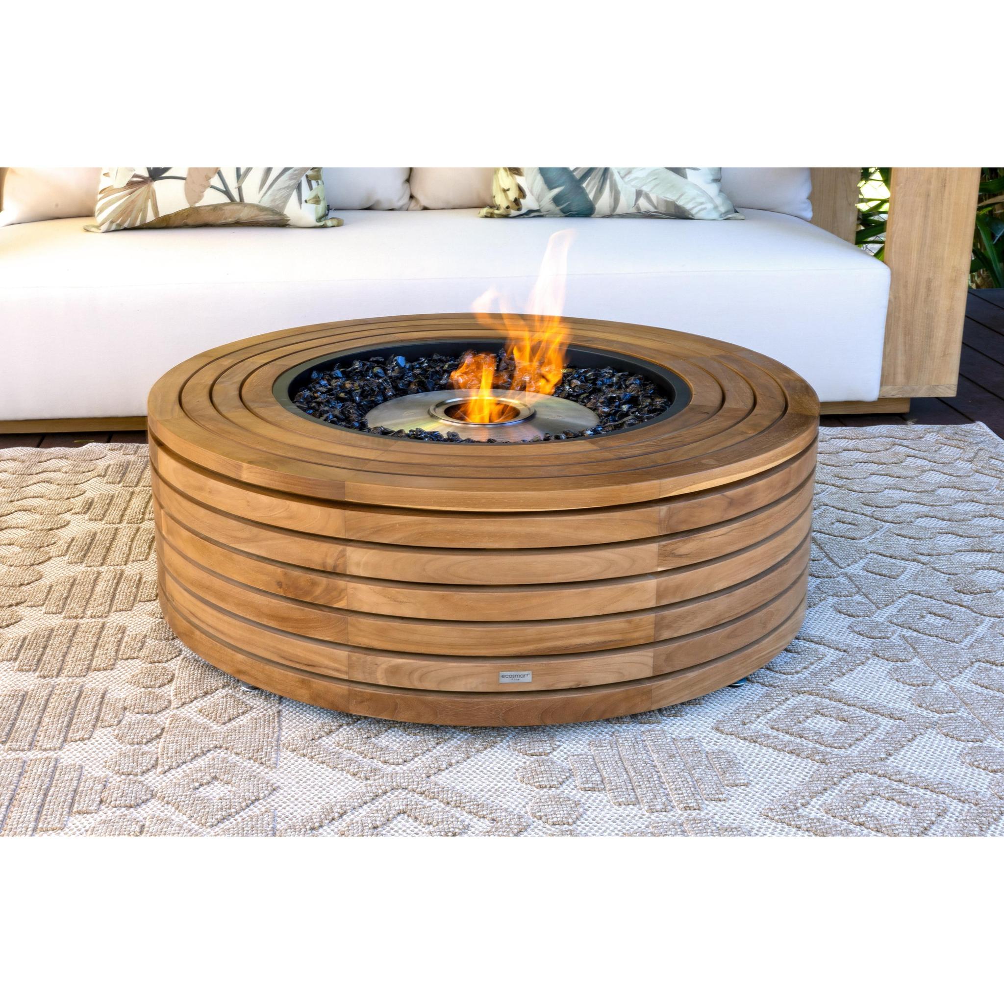 EcoSmart Fire 39" Ark 40 Ethanol Fire Pit Table with Concrete Design by Mad Design Group