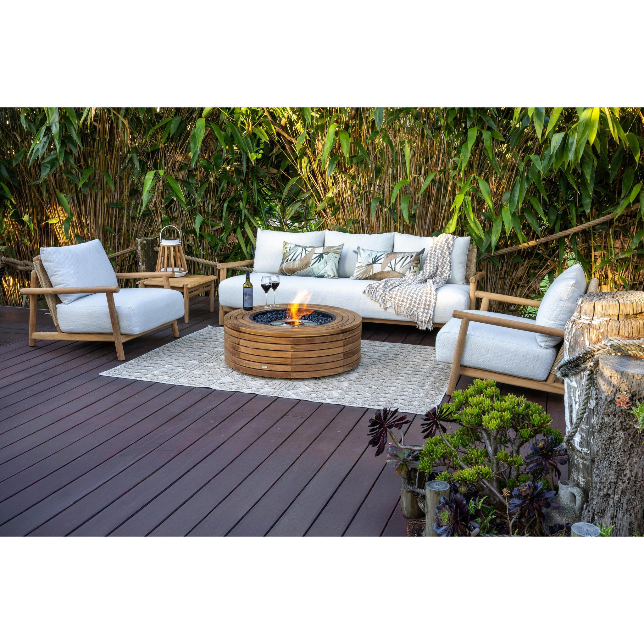 EcoSmart Fire 39" Ark 40 Ethanol Fire Pit Table with Concrete Design by Mad Design Group