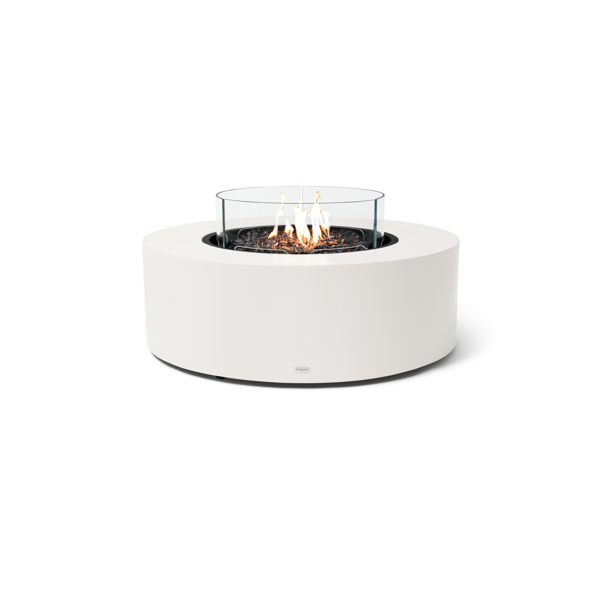 EcoSmart Fire 39" Ark 40 Outdoor Fire Pit Table with Gas LP/NG Burner – Stylish High-Heat Stainless Steel Base by Mad Design Group