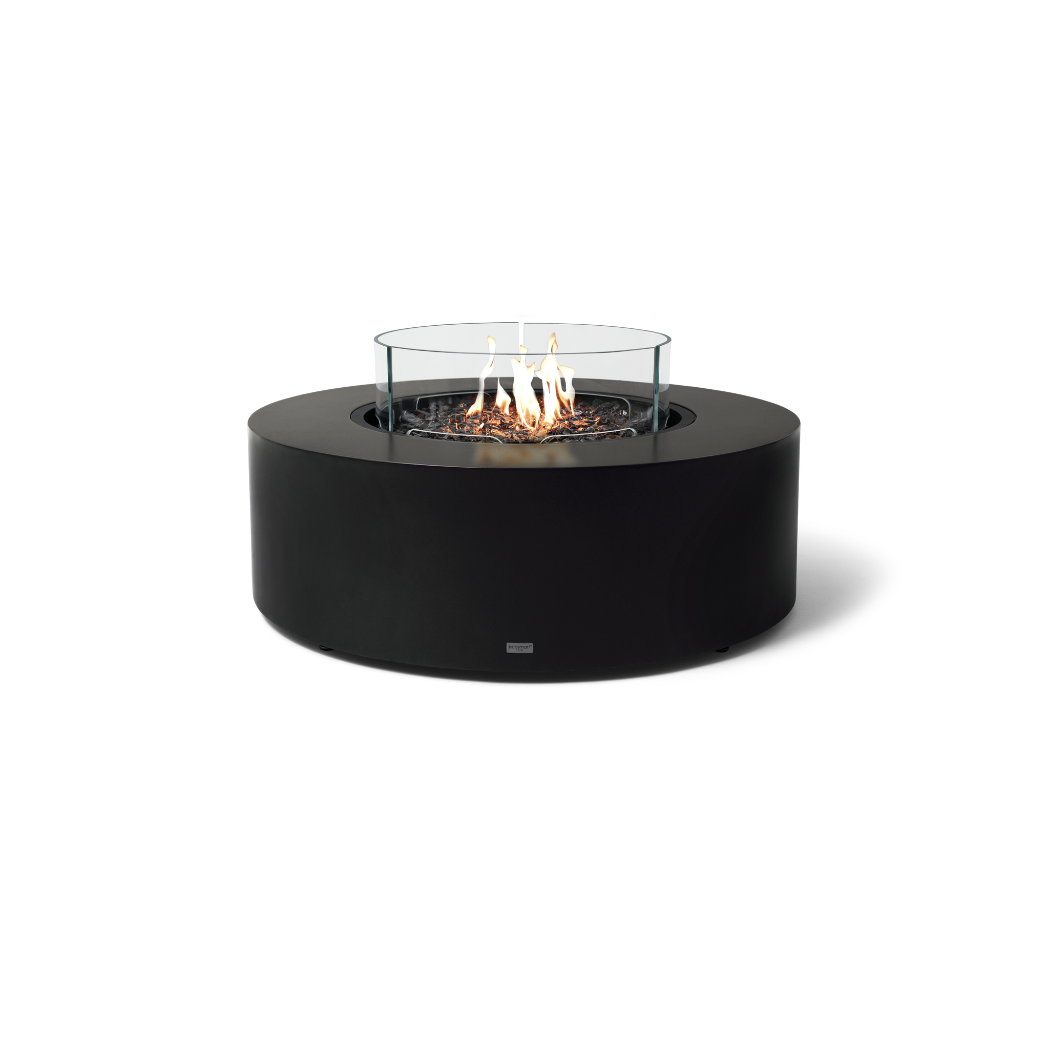 EcoSmart Fire 39" Ark 40 Outdoor Fire Pit Table with Gas LP/NG Burner – Stylish High-Heat Stainless Steel Base by Mad Design Group