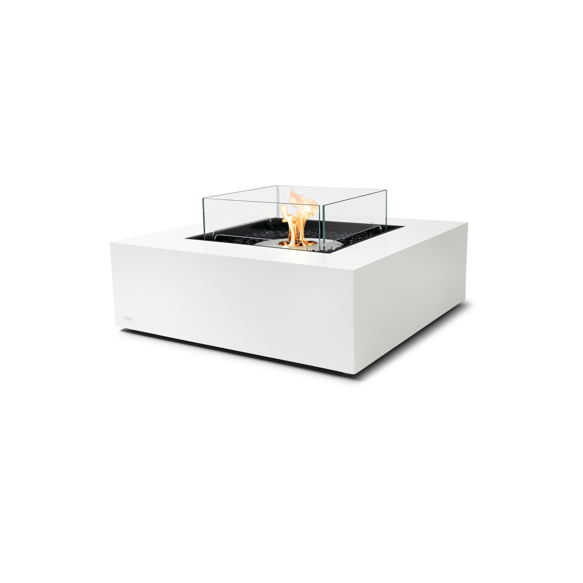 EcoSmart Fire 39" Base 40 Indoor/Outdoor Fire Pit Table with Ethanol Burner – Handcrafted Concrete Design by Mad Design Group