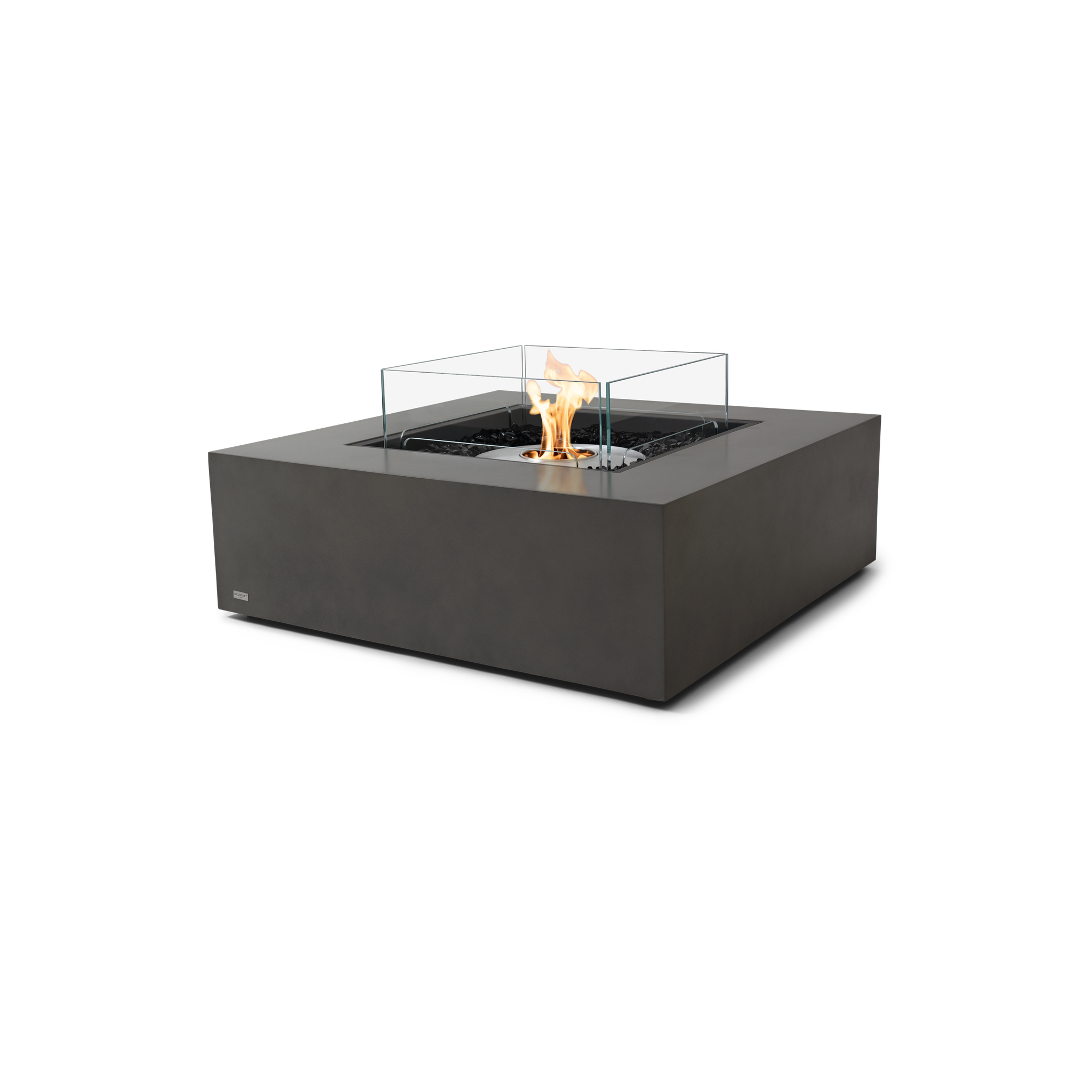 EcoSmart Fire 39" Base 40 Indoor/Outdoor Fire Pit Table with Ethanol Burner – Handcrafted Concrete Design by Mad Design Group