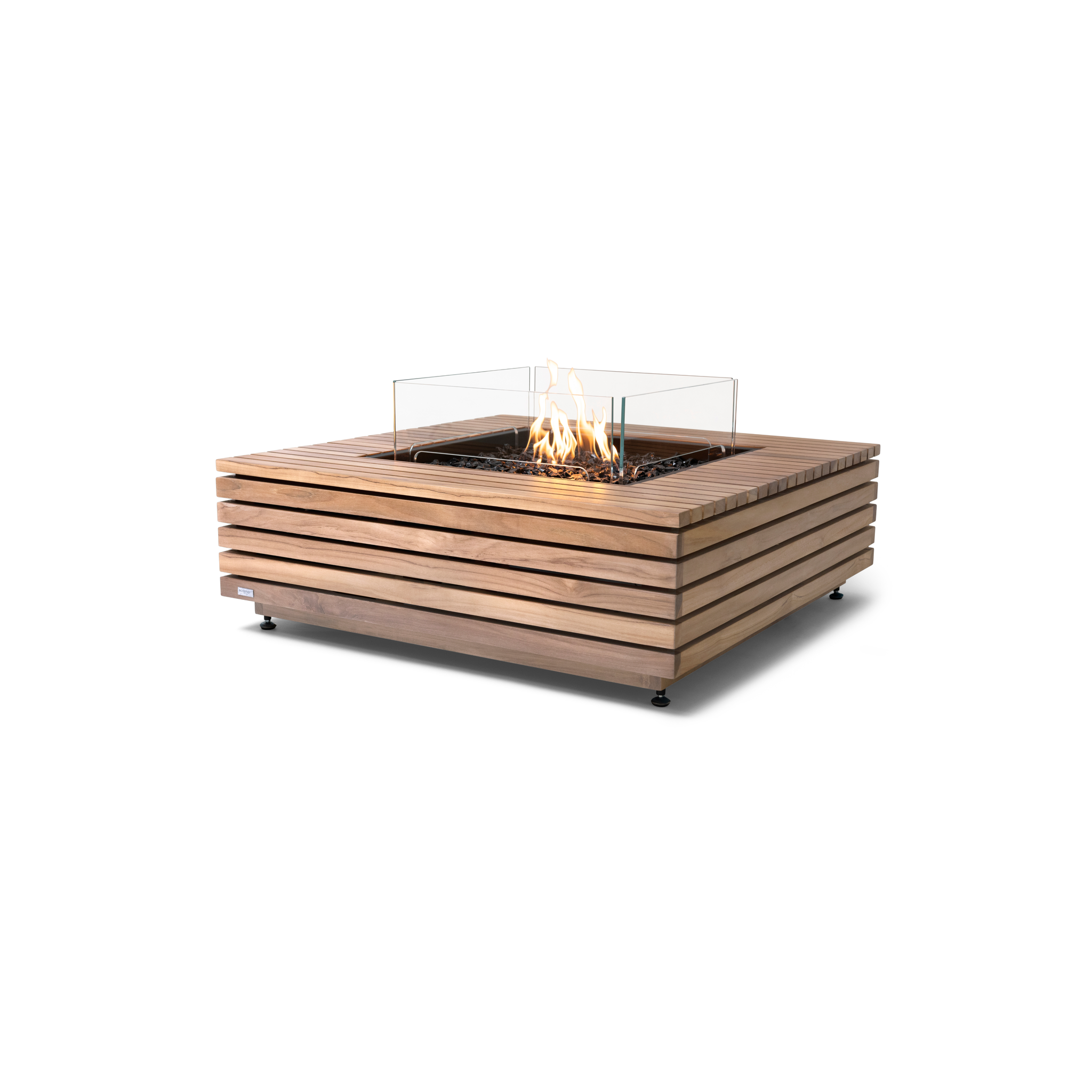 EcoSmart Fire 39" Base 40 Outdoor Fire Pit Table with Gas LP/NG Burner – High-Temp Coated Stainless Steel Base by Mad Design Group