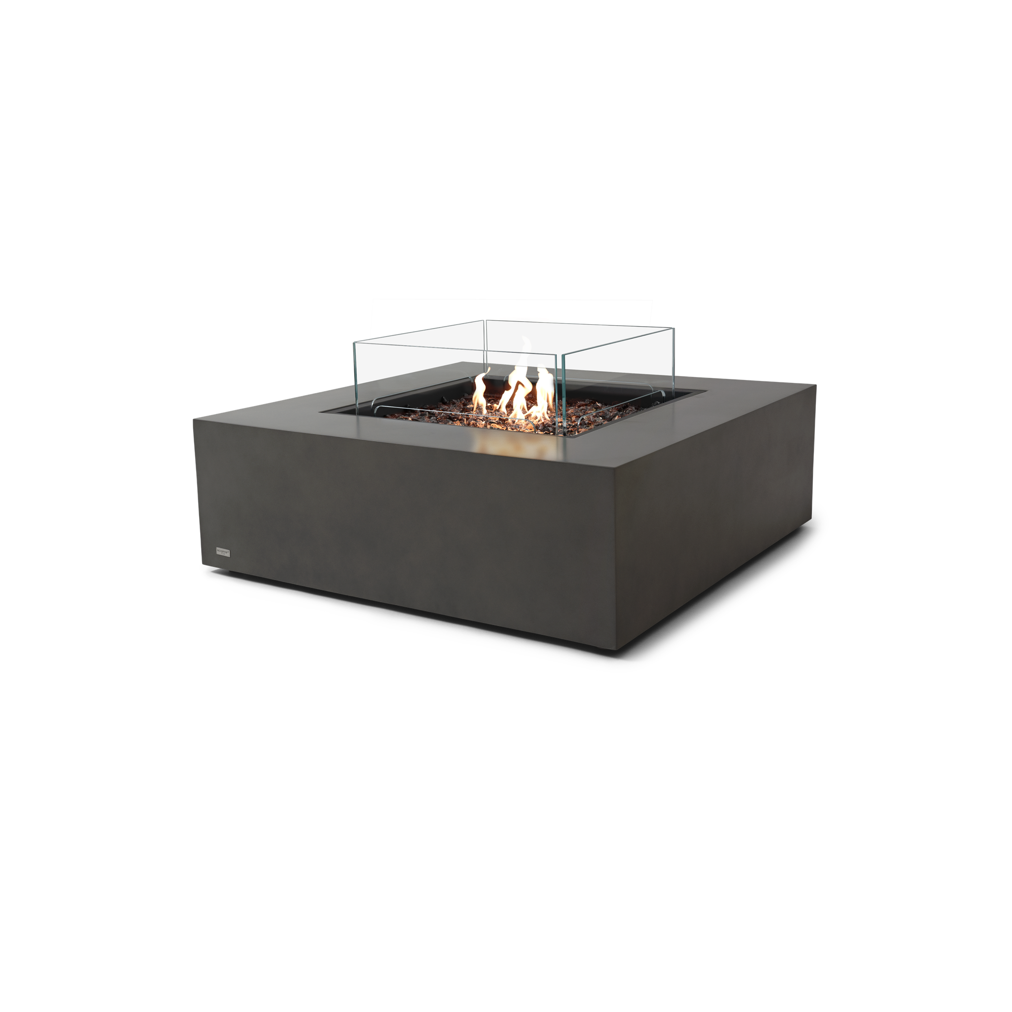 EcoSmart Fire 39" Base 40 Outdoor Fire Pit Table with Gas LP/NG Burner – High-Temp Coated Stainless Steel Base by Mad Design Group