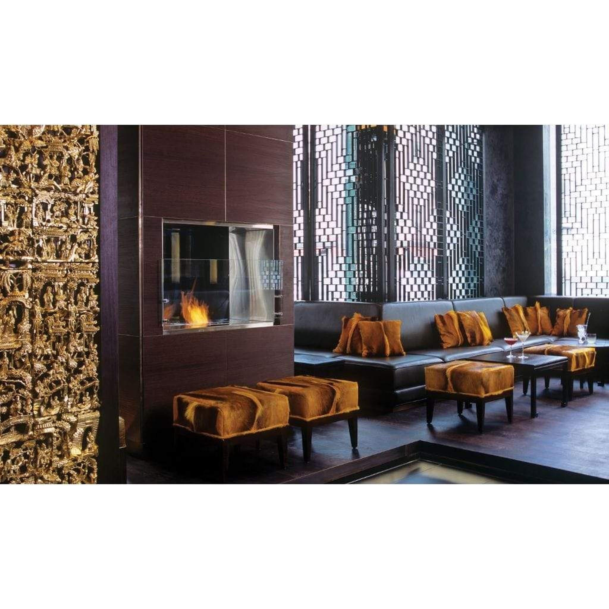 EcoSmart Fire 39" Flex 32DB Double-Sided Ethanol Fireplace Insert with Adjustable Flame by Mad Design Group