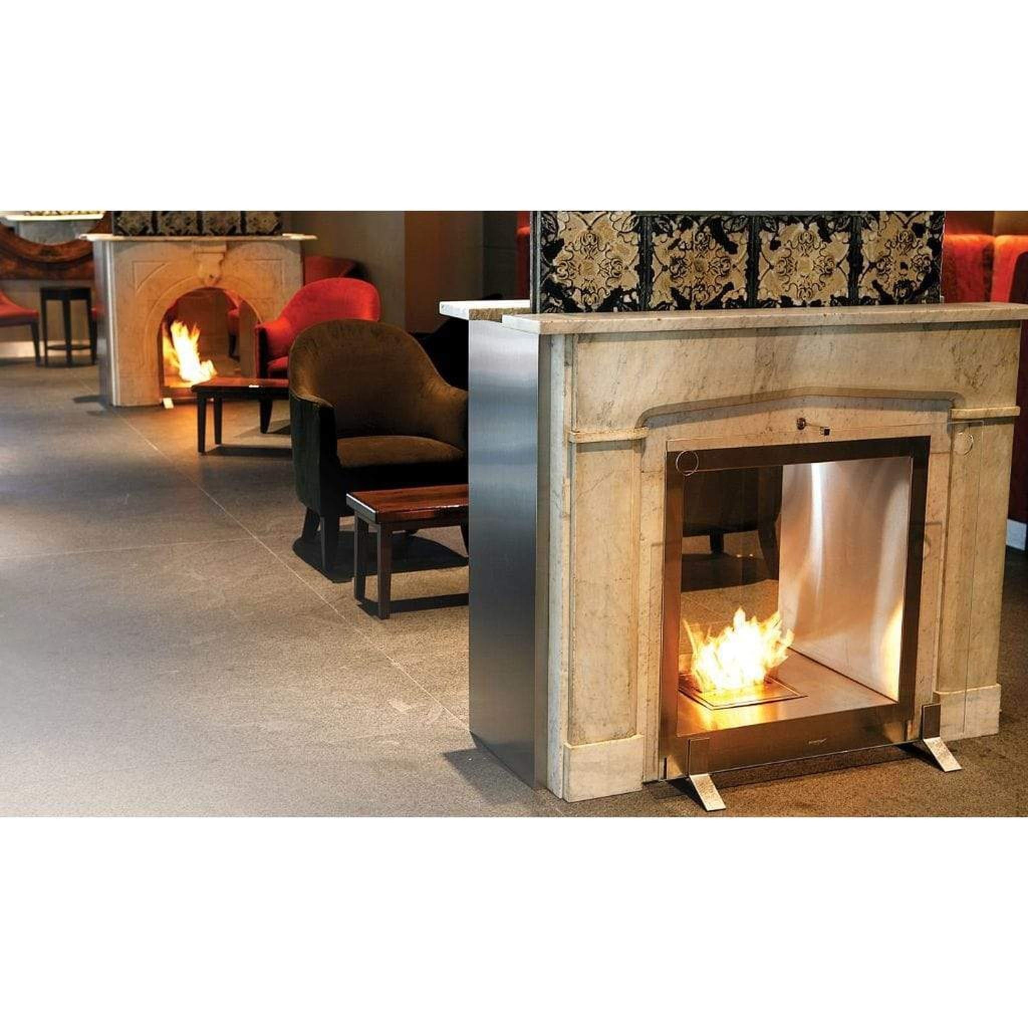 EcoSmart Fire 39" Flex 32DB Double-Sided Ethanol Fireplace Insert with Adjustable Flame by Mad Design Group