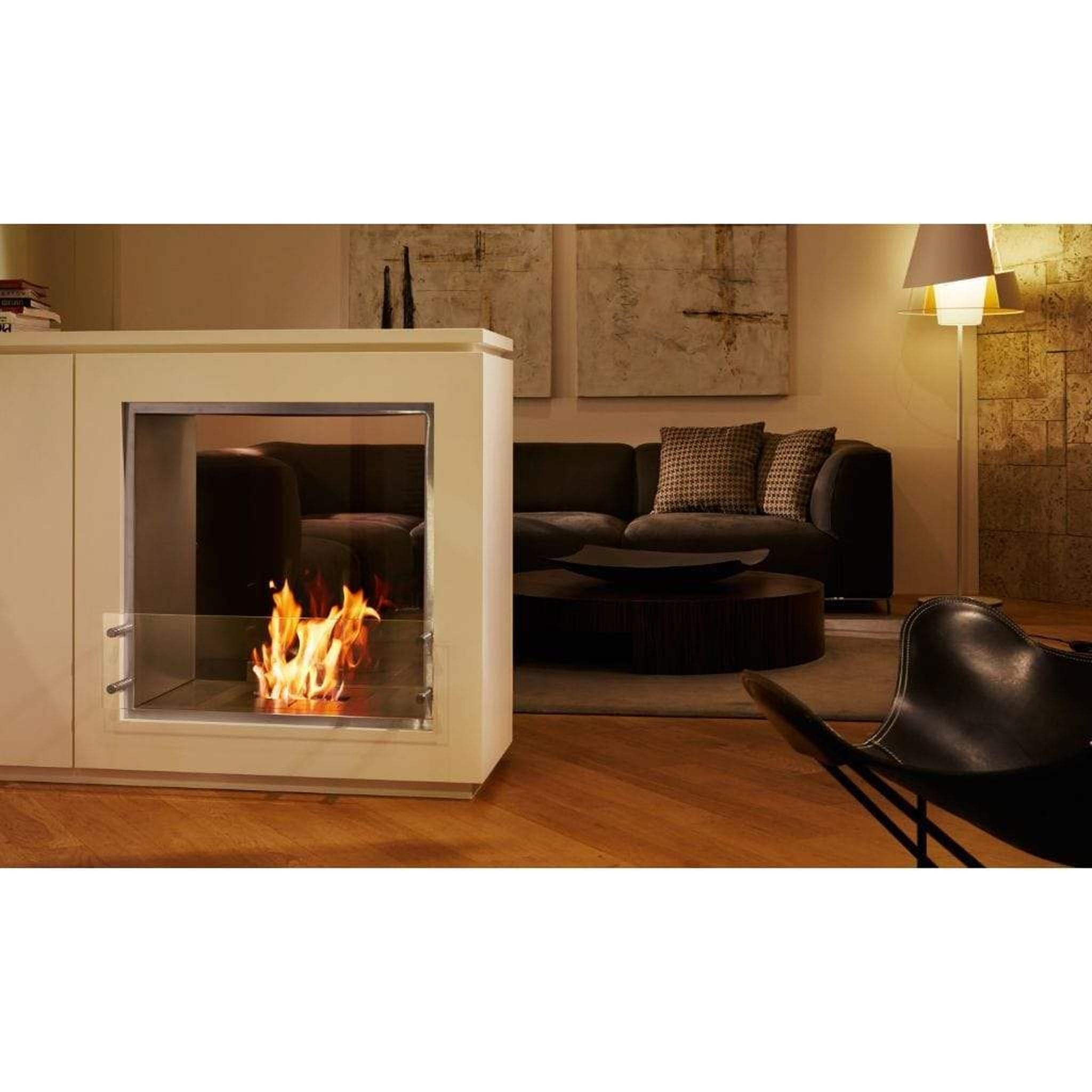 EcoSmart Fire 39" Flex 32DB Double-Sided Ethanol Fireplace Insert with Adjustable Flame by Mad Design Group
