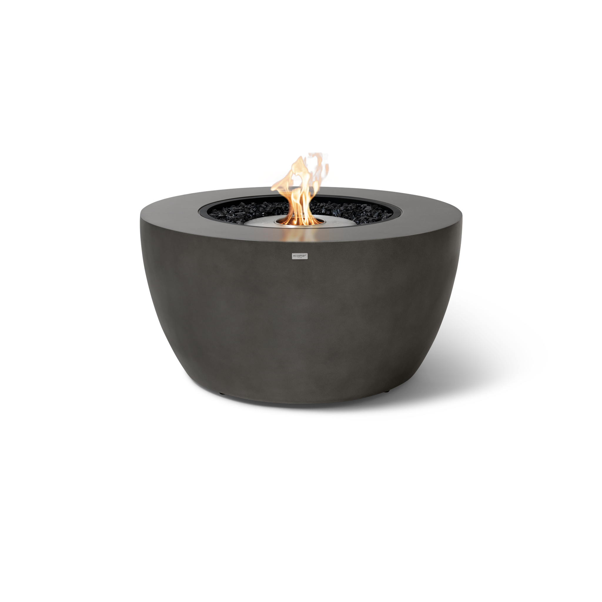 EcoSmart Fire 39" POD Fire Pit Bowl with Ethanol Burner – Concrete Fire Bowl with Adjustable Feet by Mad Design Group