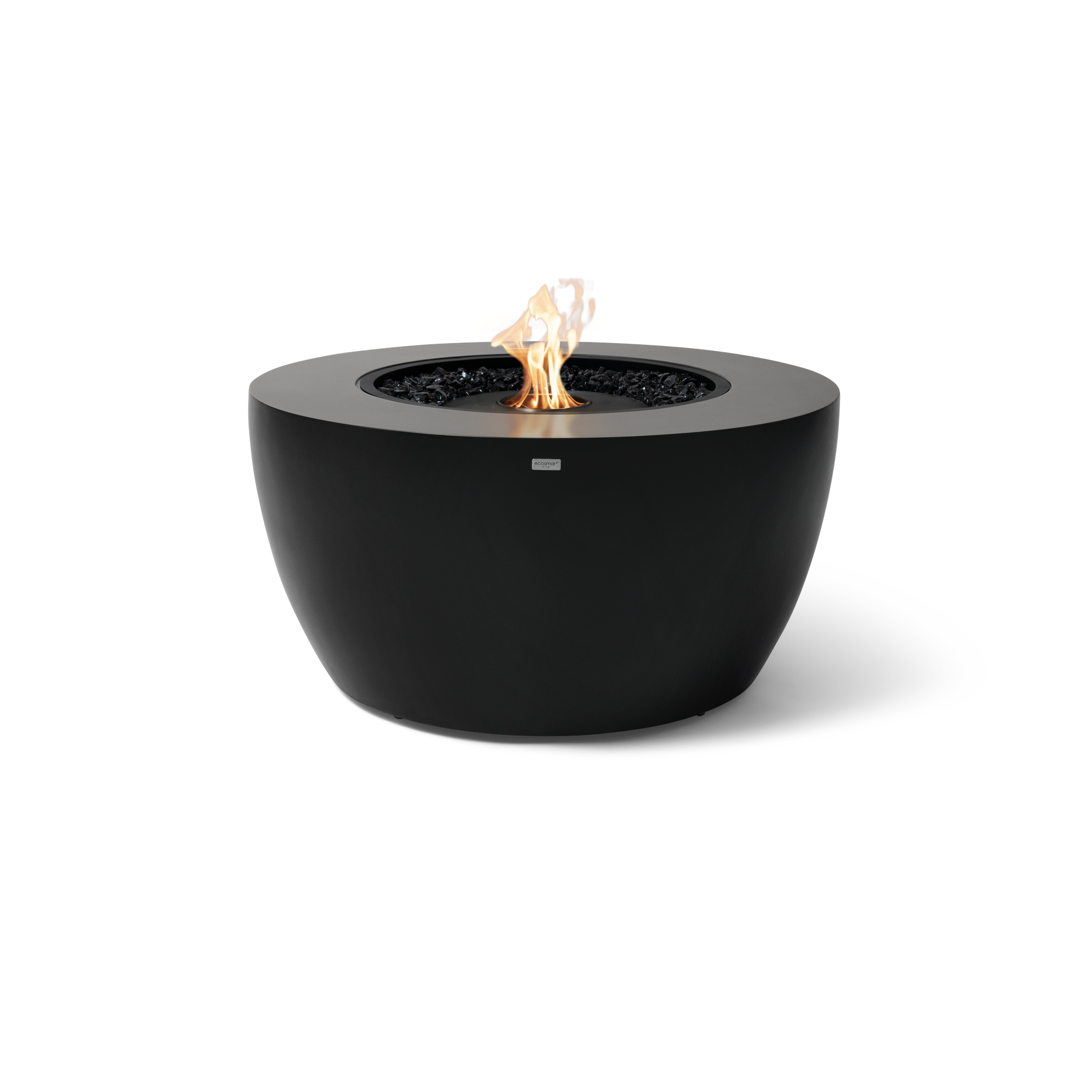 EcoSmart Fire 39" POD Fire Pit Bowl with Ethanol Burner – Concrete Fire Bowl with Adjustable Feet by Mad Design Group