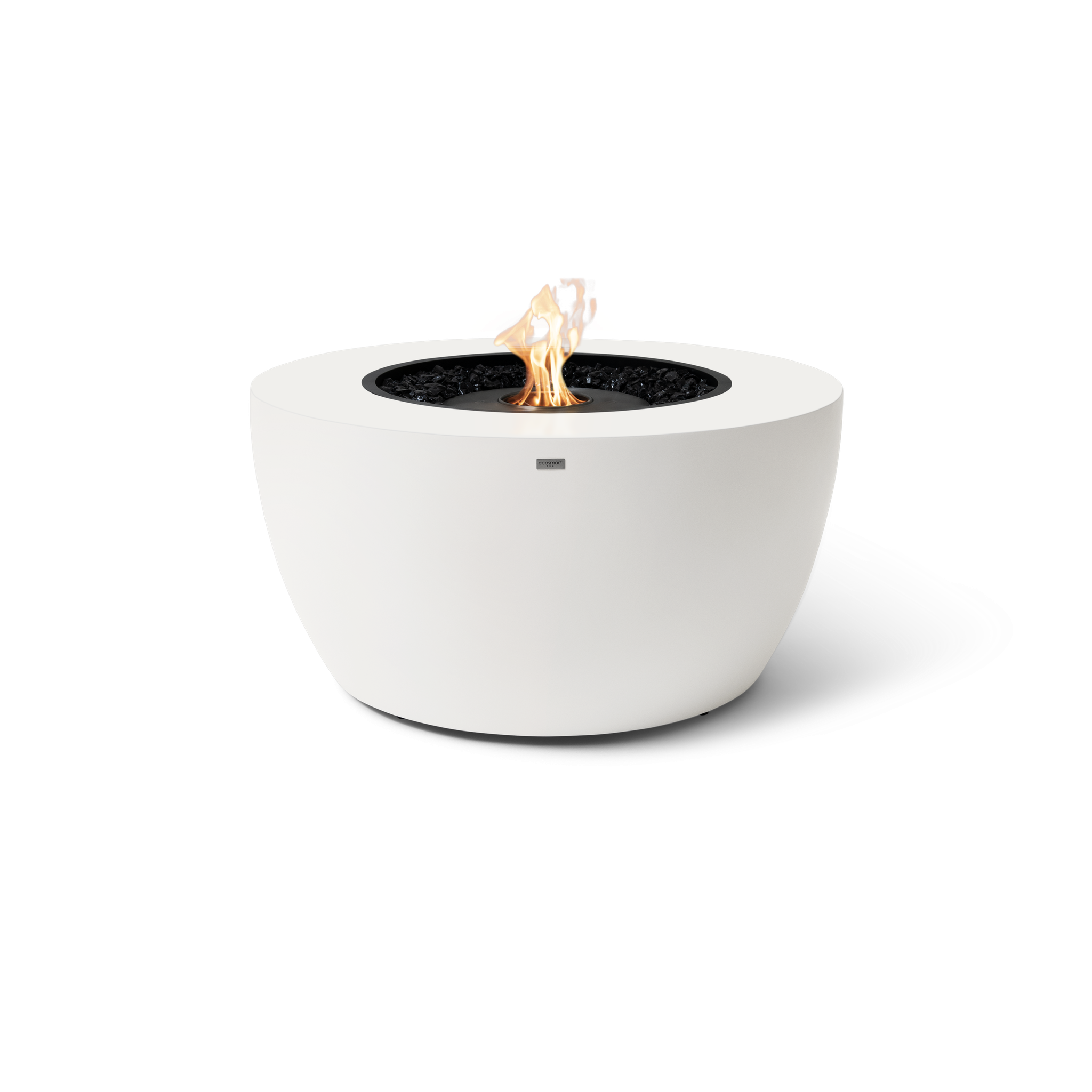 EcoSmart Fire 39" POD Fire Pit Bowl with Ethanol Burner – Concrete Fire Bowl with Adjustable Feet by Mad Design Group