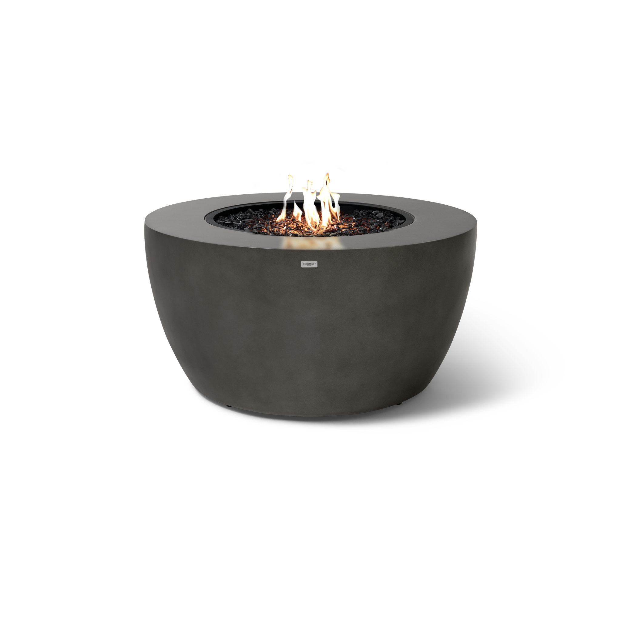 EcoSmart Fire 39" POD Gas Fire Pit Bowl with LP/NG Burner – Concrete Outdoor Fire Feature by Mad Design Group