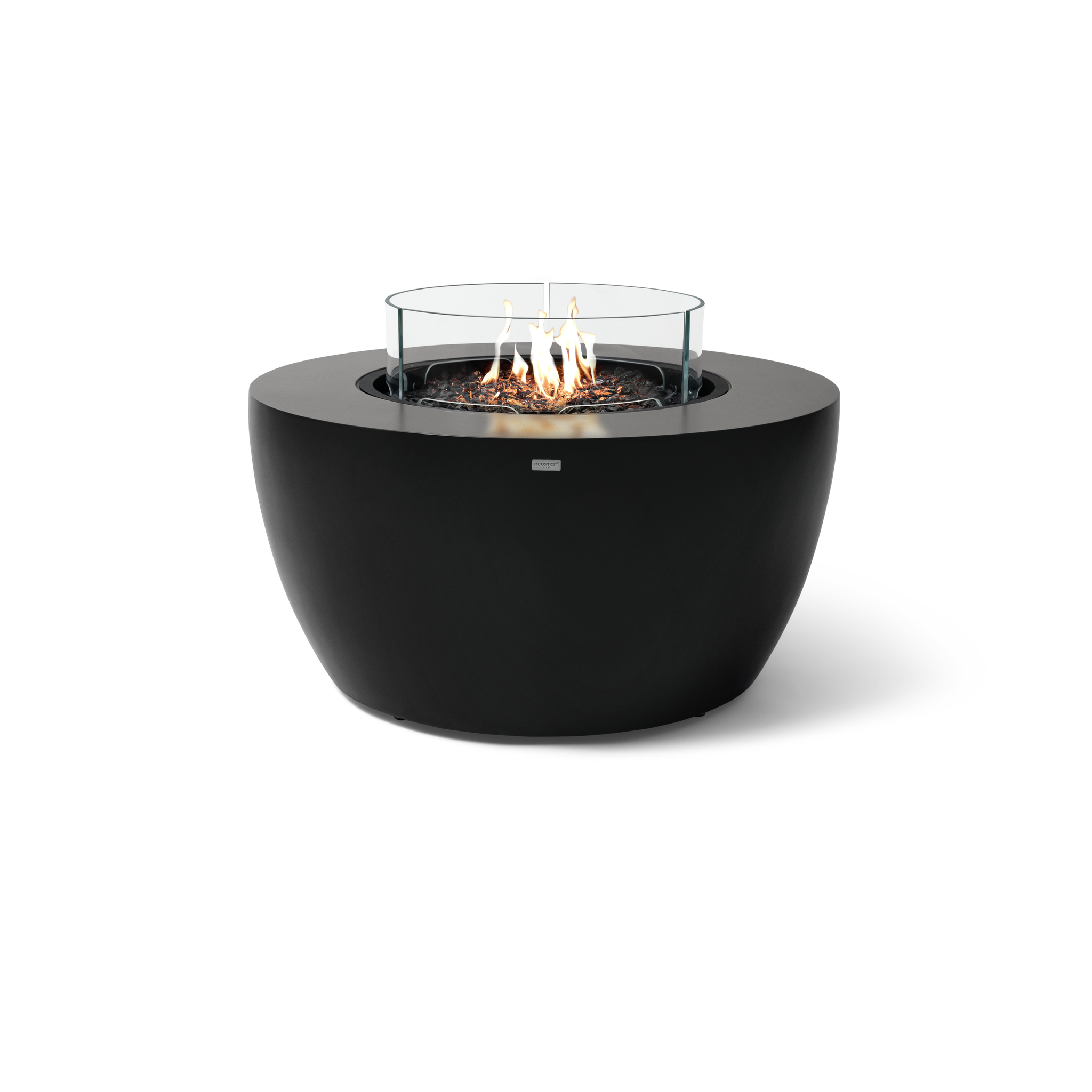 EcoSmart Fire 39" POD Gas Fire Pit Bowl with LP/NG Burner – Concrete Outdoor Fire Feature by Mad Design Group