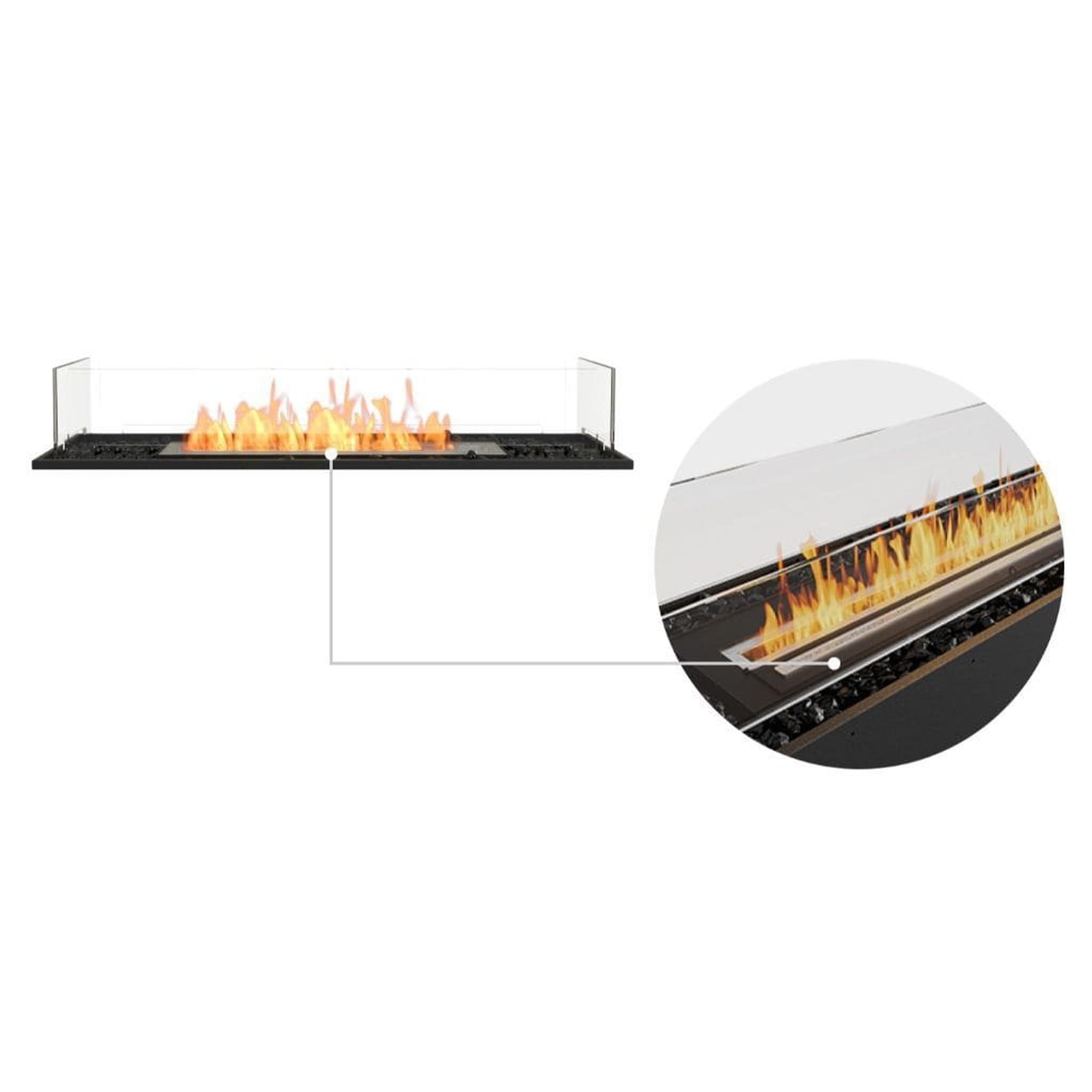 EcoSmart Fire 45" Flex 42BN Bench See-Through Ethanol Fireplace Insert by Mad Design Group