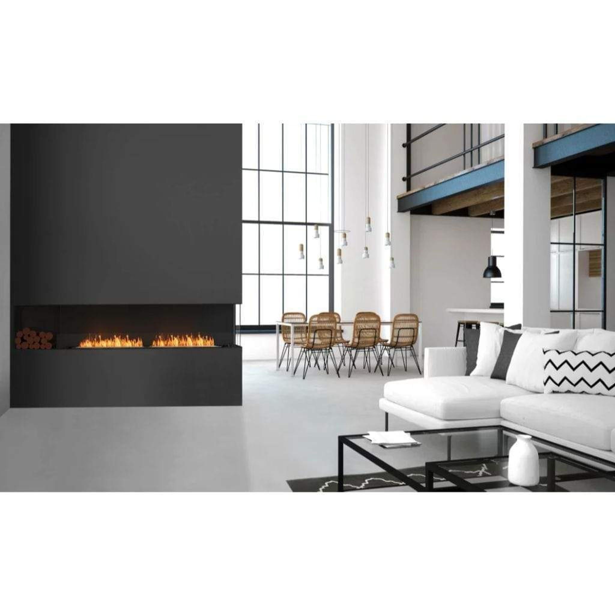 EcoSmart Fire Flex 42LC/42RC 47" Left or Right Corner Ethanol Fireplace Insert with Adjustable Flame by Mad Design Group