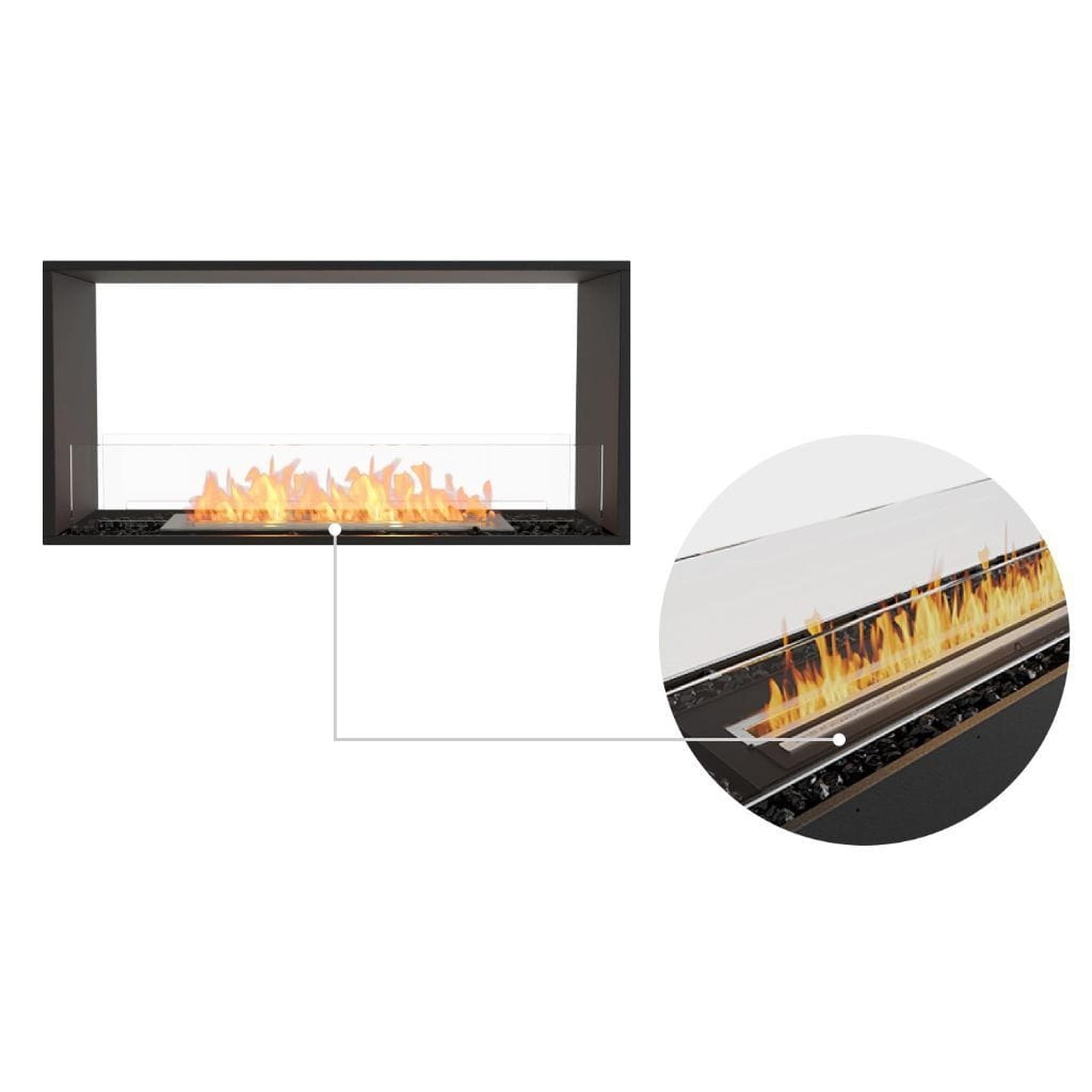 EcoSmart Fire 49" Flex 42DB Double-Sided Ethanol Fireplace Insert for Indoor & Outdoor Use by Mad Design Group