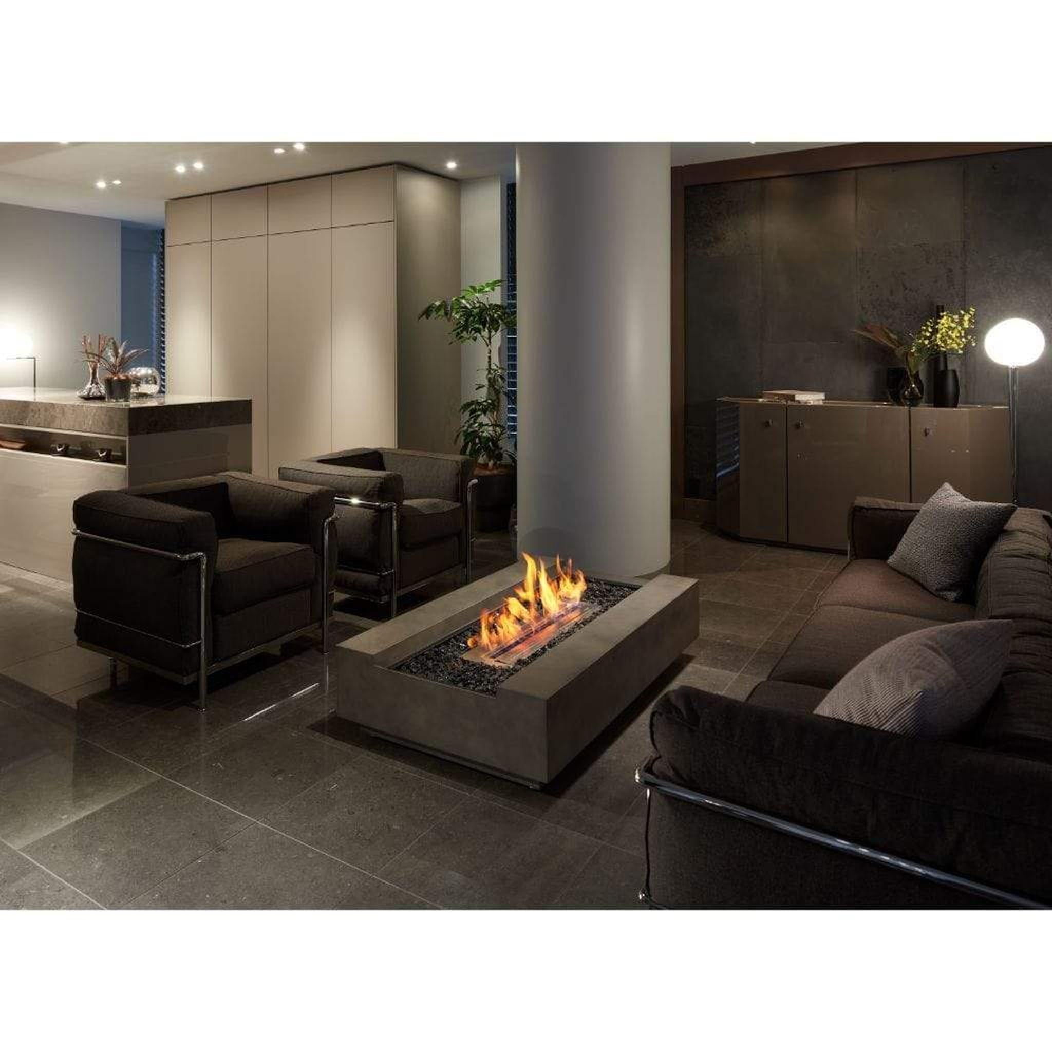 EcoSmart Fire 50" Cosmo 50 Fire Pit Table with Ethanol Burner – Indoor/Outdoor Concrete Design by Mad Design Group