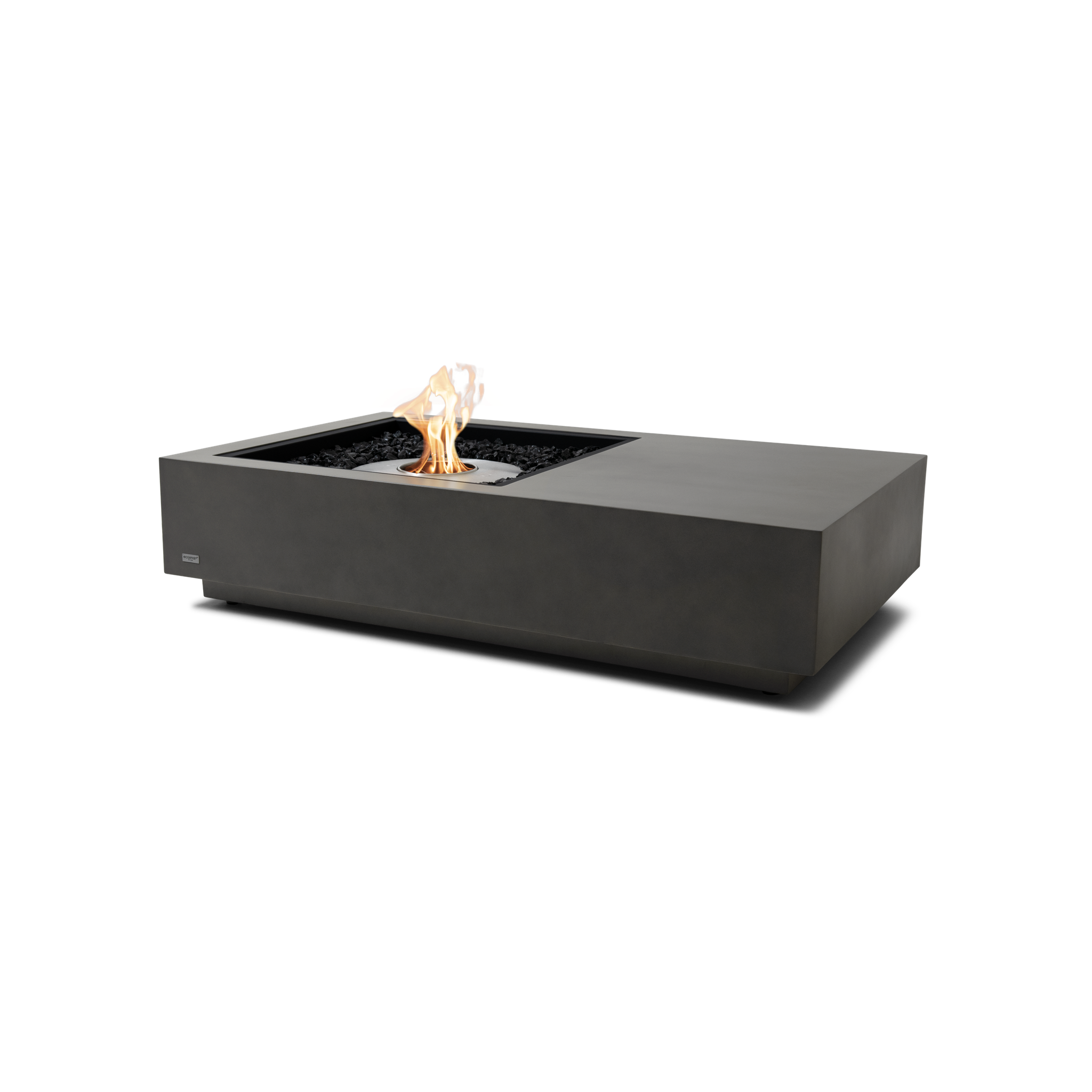 EcoSmart Fire 50" Manhattan 50 Fire Pit Table with Ethanol Burner – Indoor/Outdoor Concrete Design by Mad Design Group