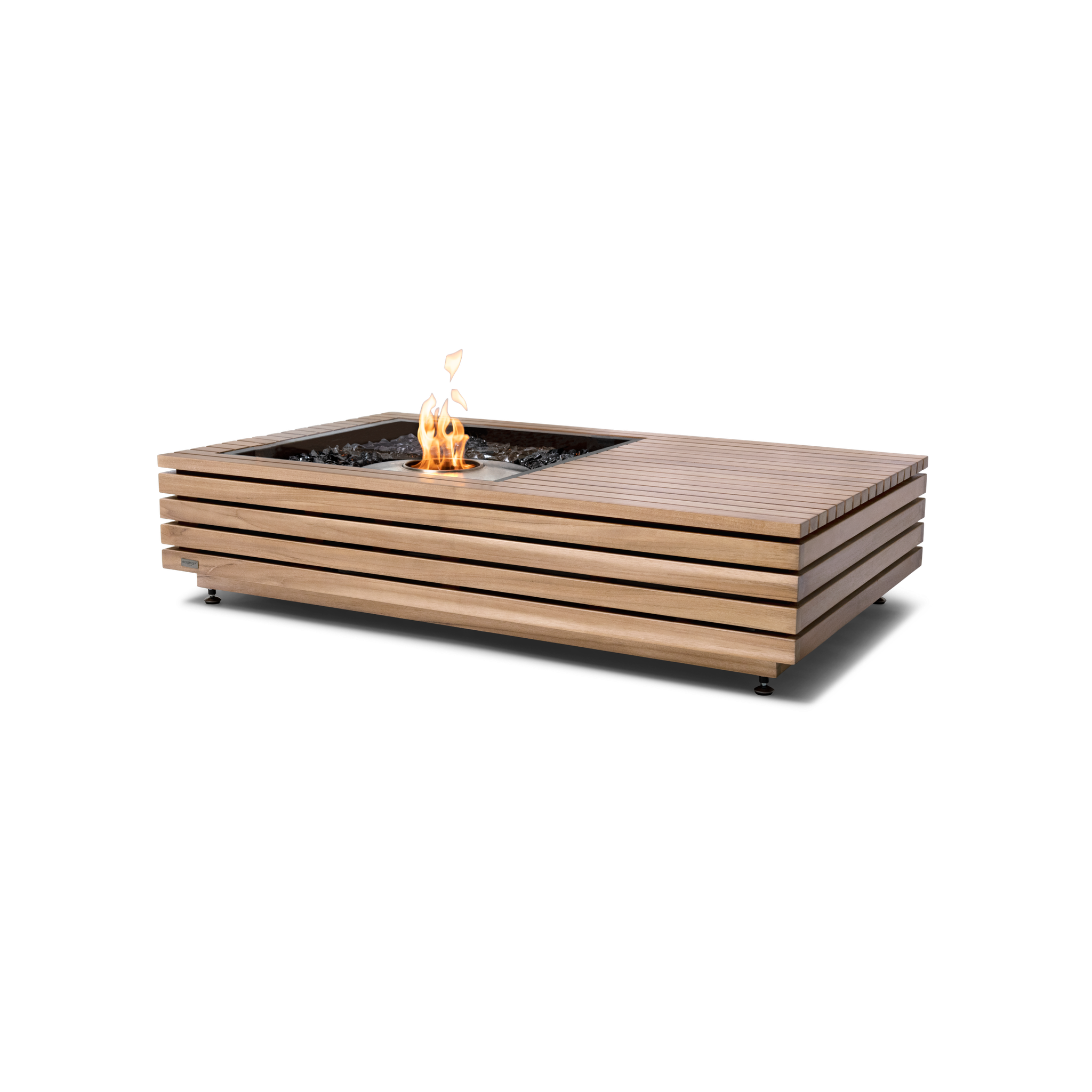 EcoSmart Fire 50" Manhattan 50 Fire Pit Table with Ethanol Burner – Indoor/Outdoor Concrete Design by Mad Design Group