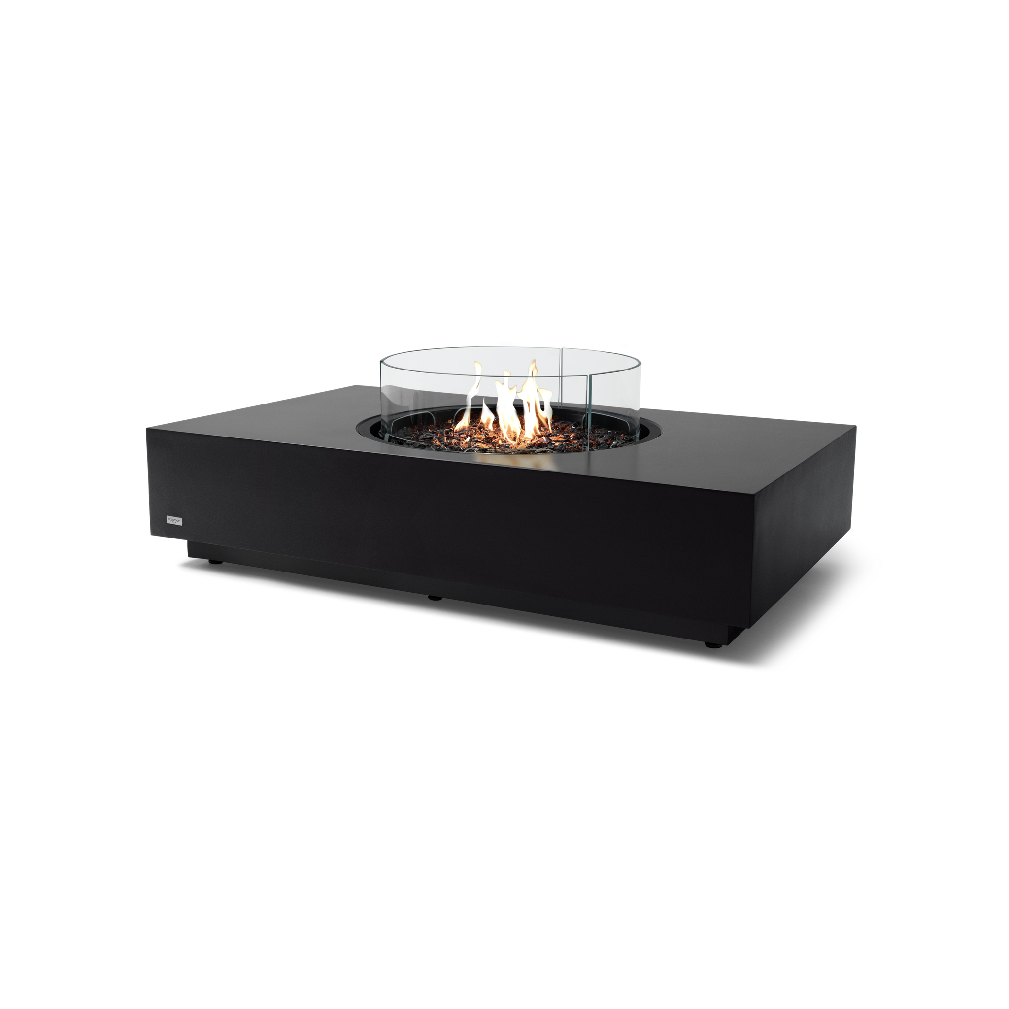 EcoSmart Fire 50" Martini 50 Fire Pit Table with Gas LP/NG Burner – Outdoor Concrete Design by Mad Design Group