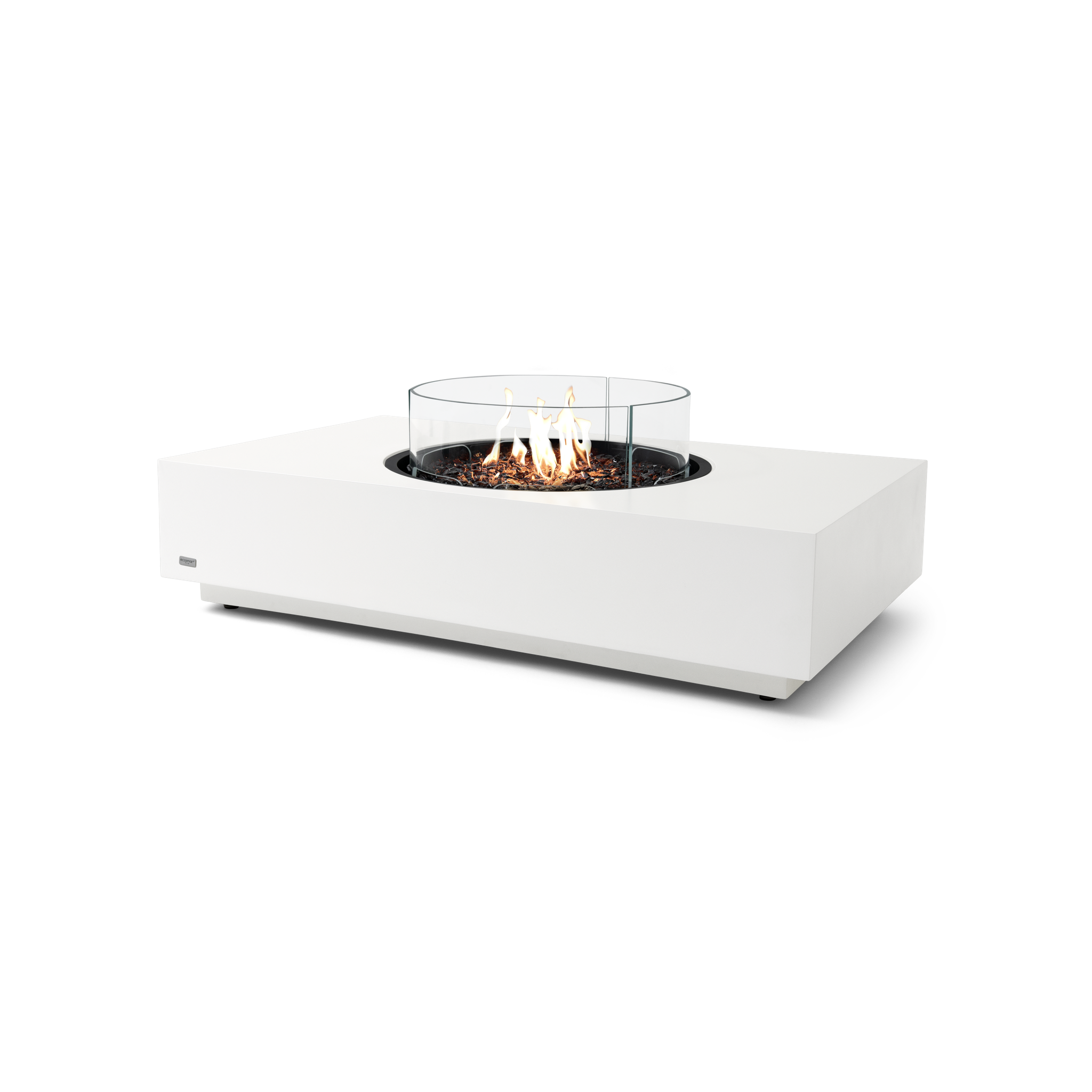 EcoSmart Fire 50" Martini 50 Fire Pit Table with Gas LP/NG Burner – Outdoor Concrete Design by Mad Design Group