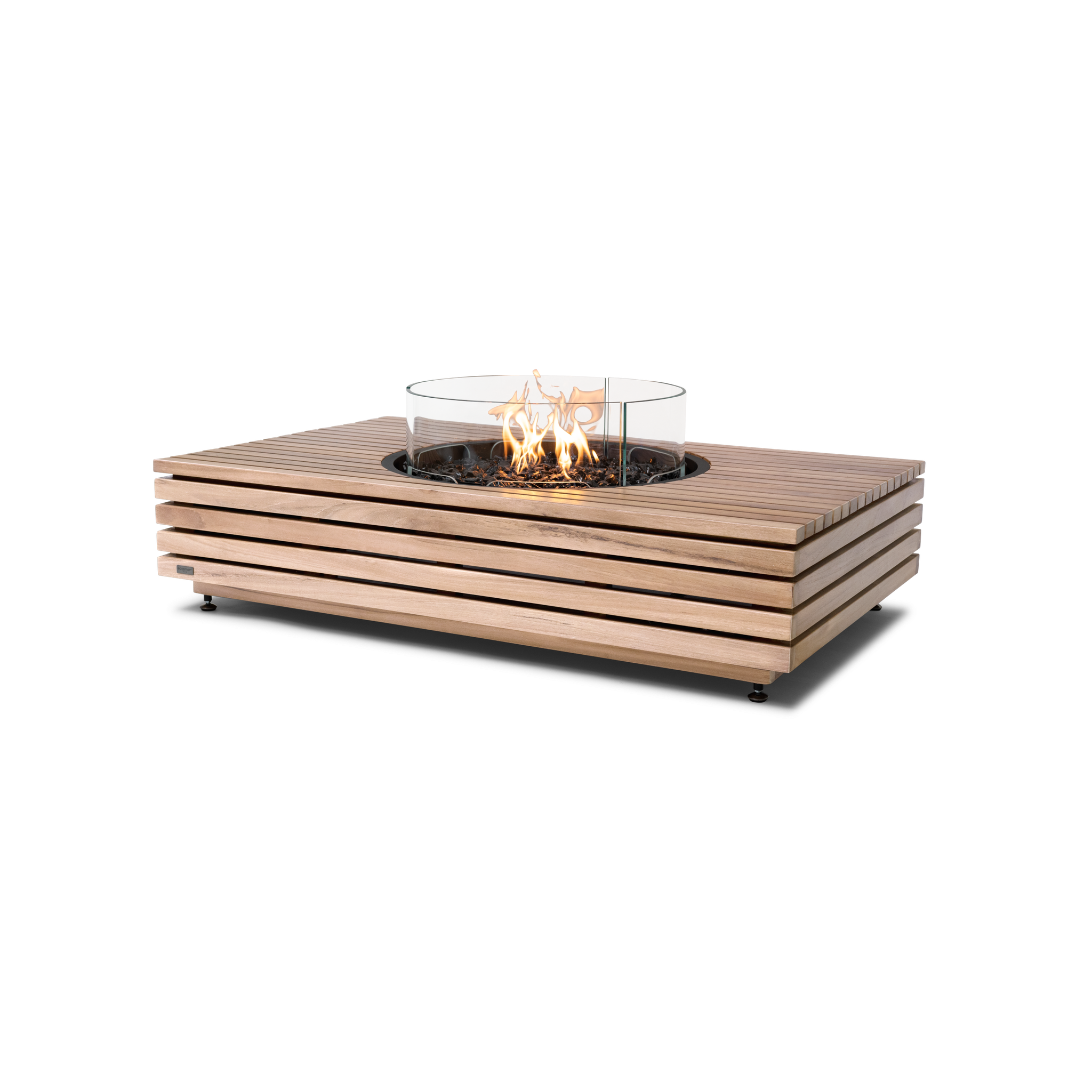 EcoSmart Fire 50" Martini 50 Fire Pit Table with Gas LP/NG Burner – Outdoor Concrete Design by Mad Design Group