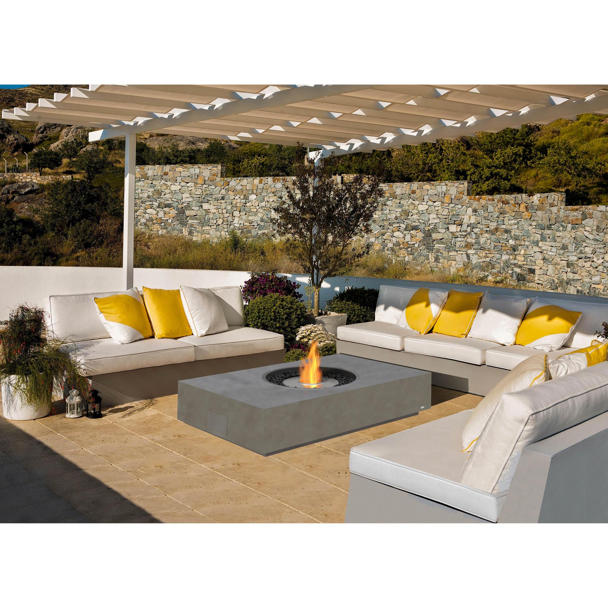 EcoSmart Fire 50" Martini 50 Fire Pit Table with Ethanol Burner – AB8 Bioethanol Burner by Mad Design Group