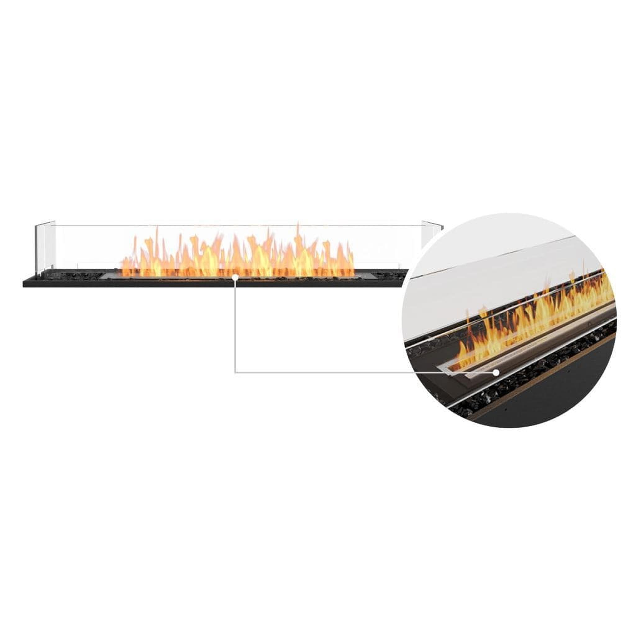 EcoSmart Fire 53" Flex 50BN Bench See-Through Ethanol Fireplace Insert by Mad Design Group