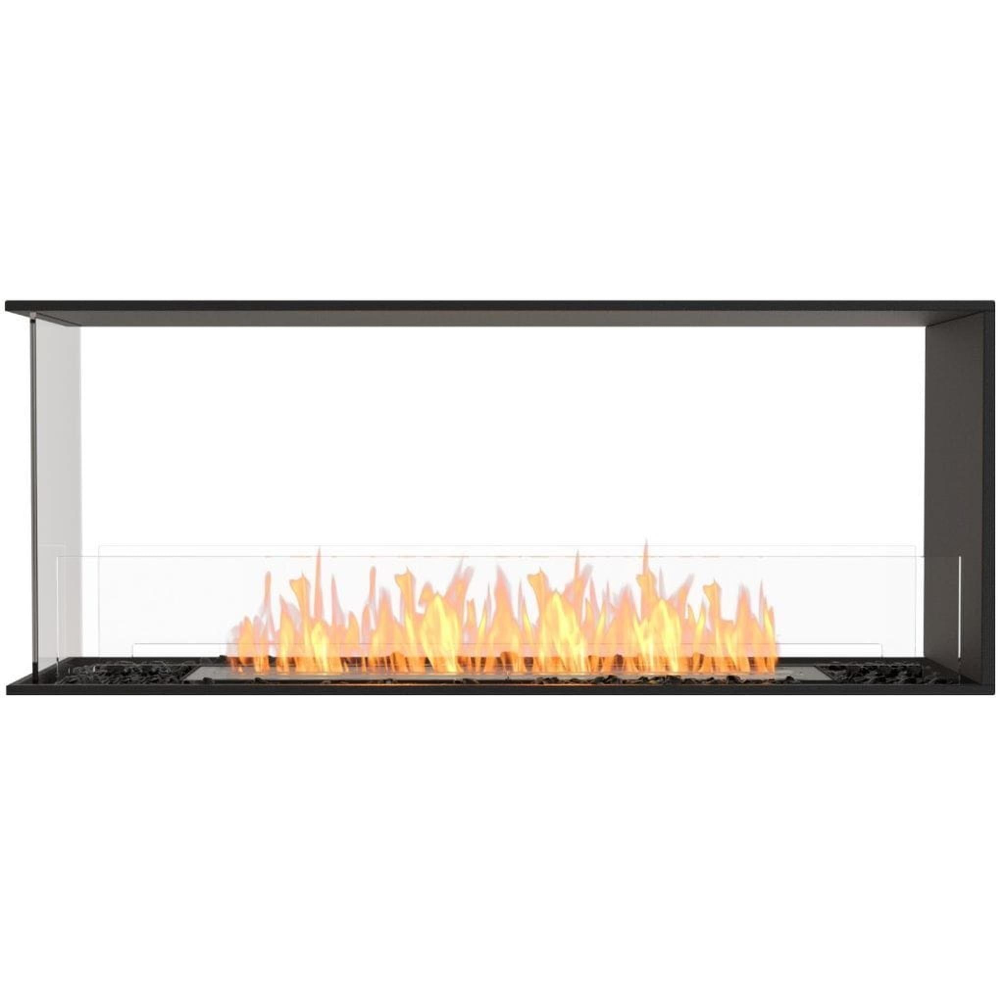EcoSmart Fire 55" Flex 50PN Peninsula Ethanol Fireplace Insert with Dual Glass Windscreens by Mad Design Group